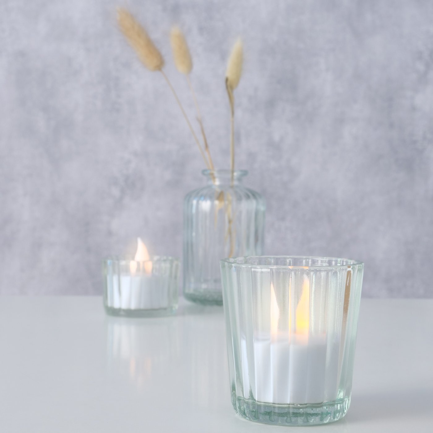 Windlicht Tolka, 3er-Set, farblos 