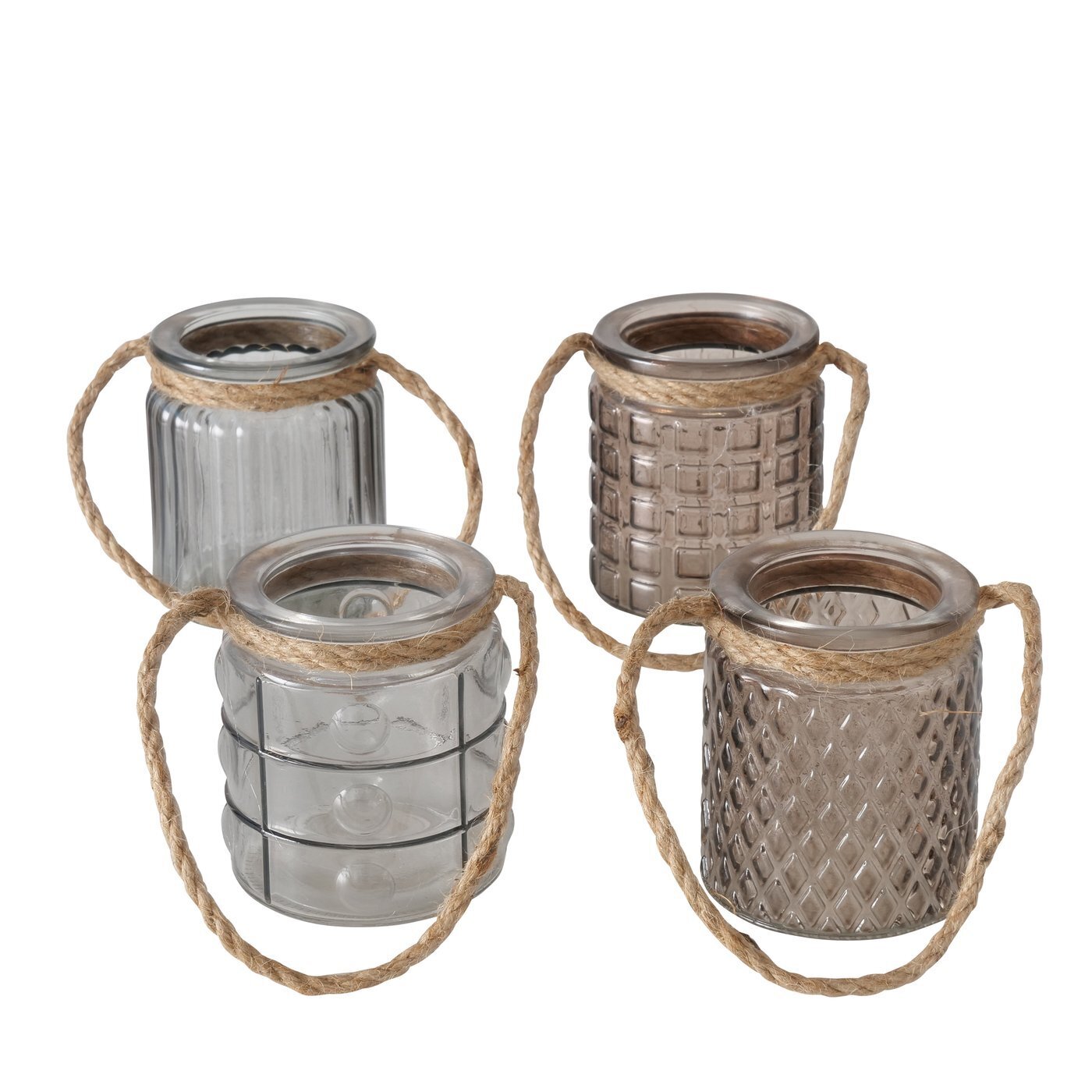 Boltze Windlicht Trax 4er Set, beige 