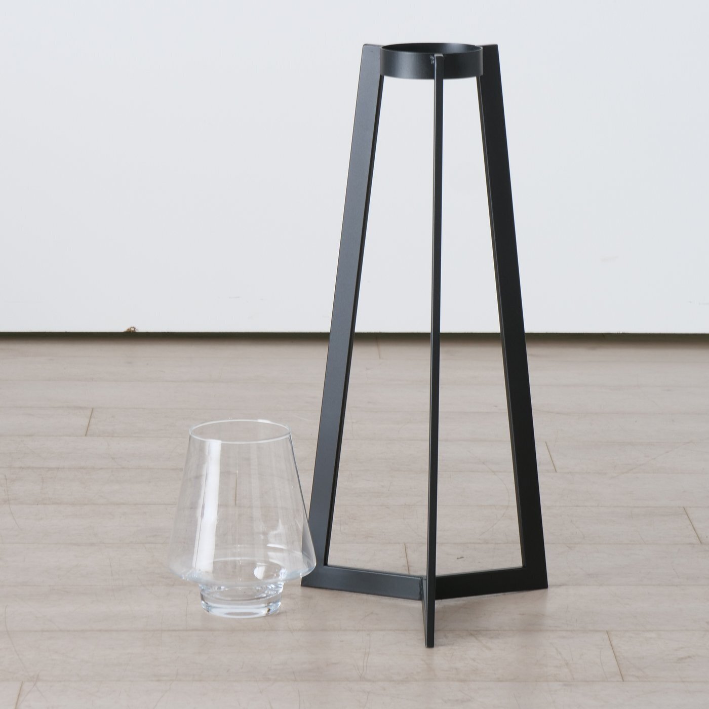 Windlicht Tulia, 2er-Set, schwarz 