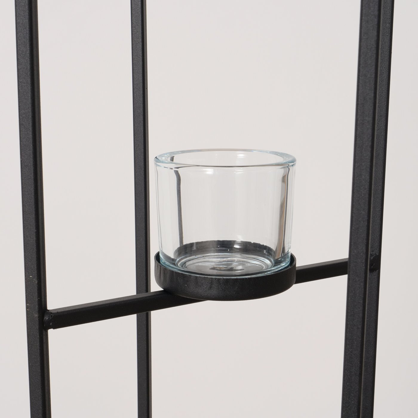 Windlichtständer Plock, schwarz 