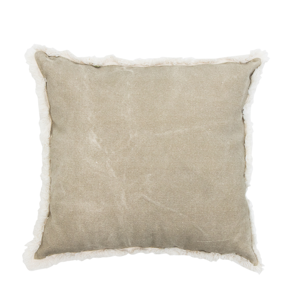 byRoom Kissenbezug stonewashed 45 x 45cm, kaki 