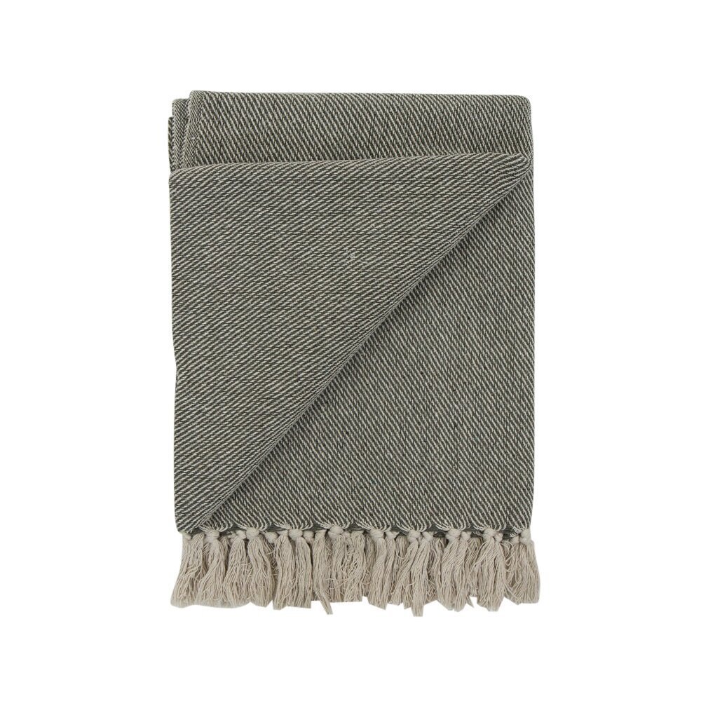 Tagesdecke mit Fransen, grün 