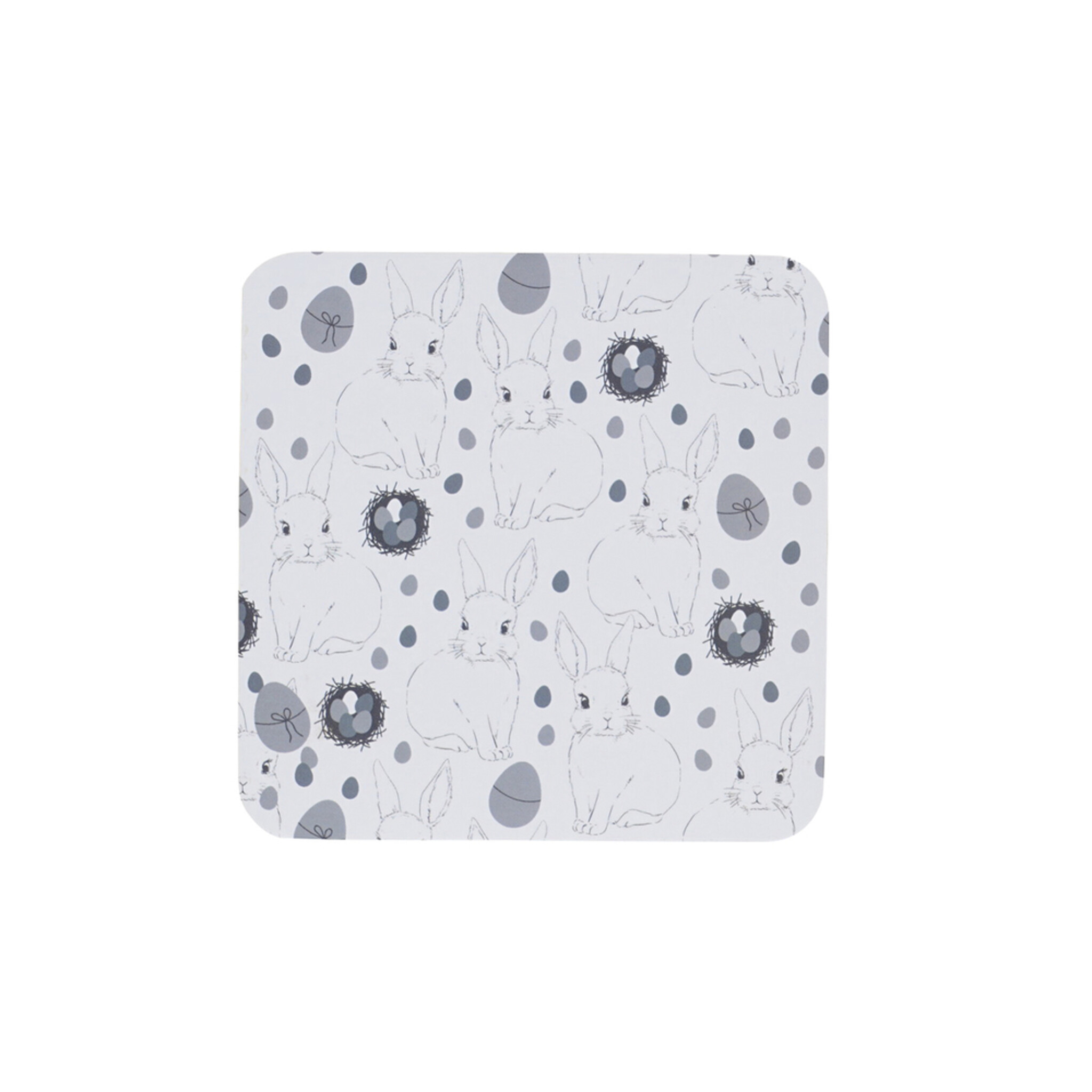 Untersetzer Ostern Bunny, weiss 