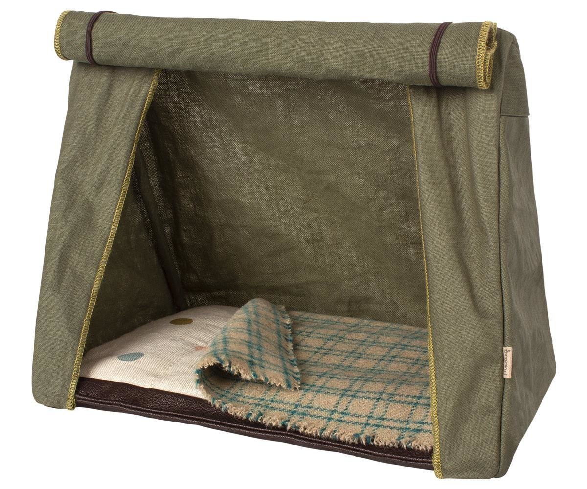 Camping Zelt für kleinere Mäuse, olive 21 x 15 x 18 cm