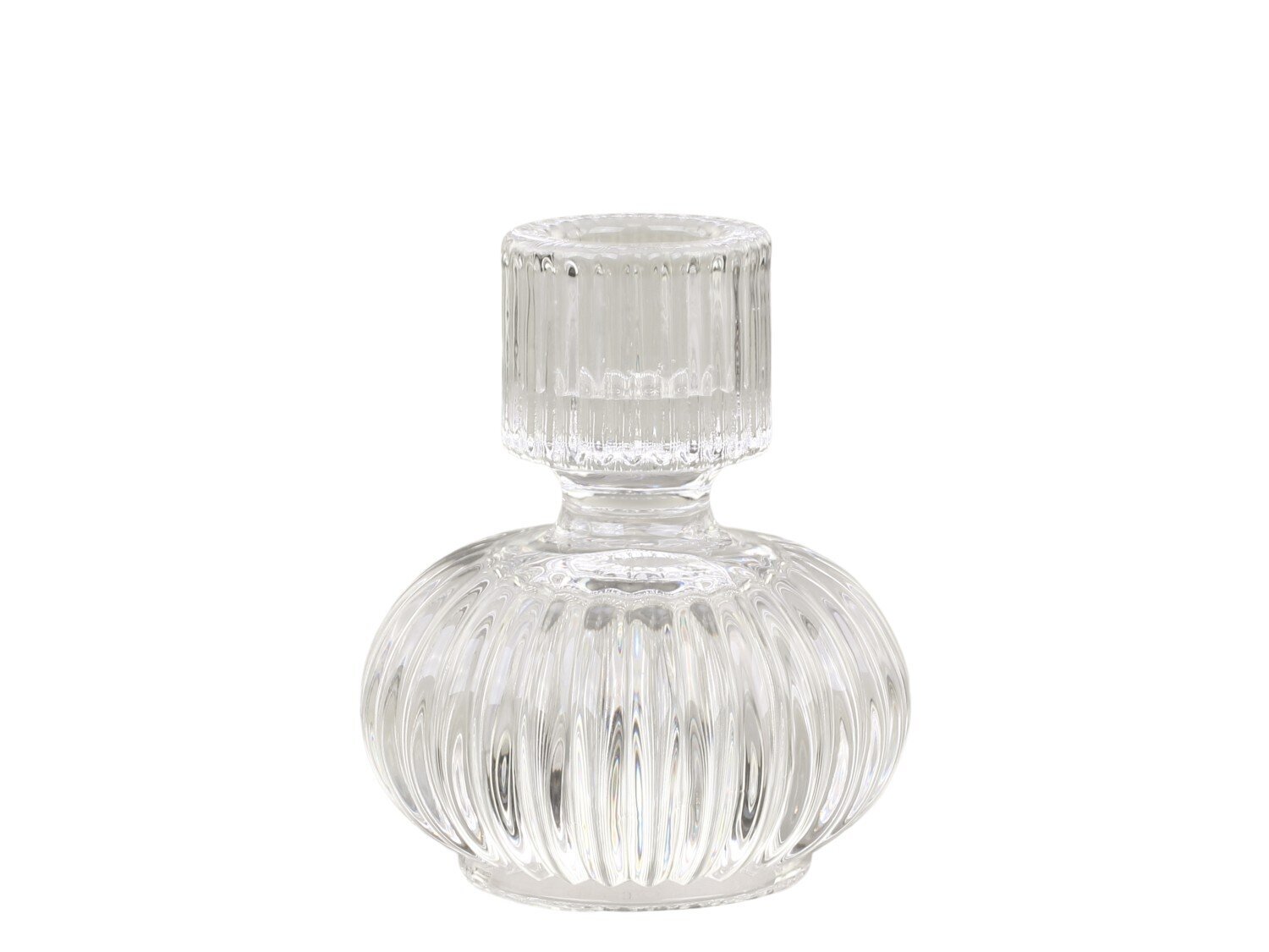 2 in 1 Kerzenständer Teelichtglas, klar