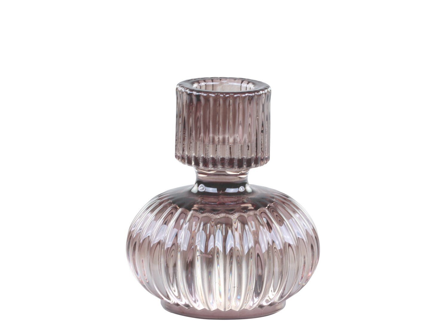 2 in 1 Kerzenständer Teelichtglas, taupe