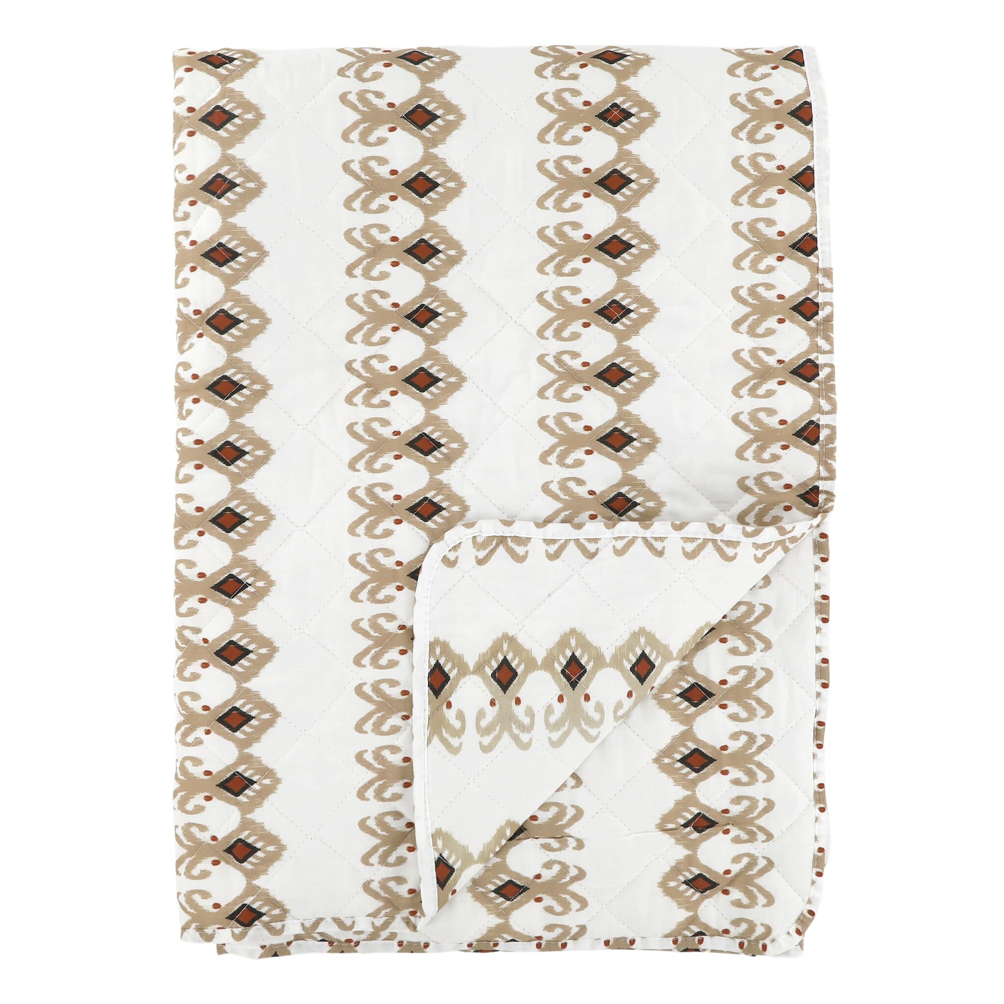 Aix Quilt mit Paisley Motiv, weiß 