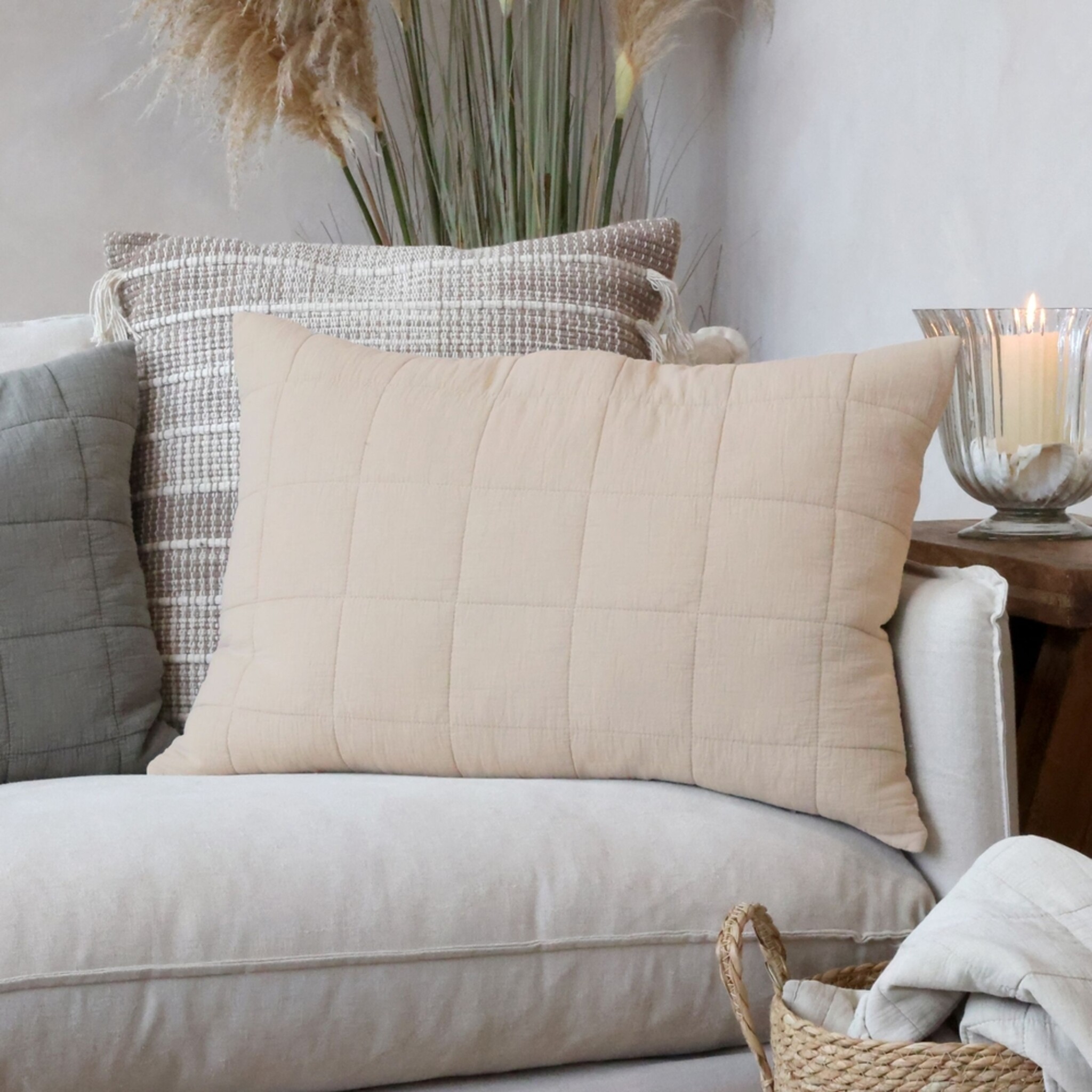 Aix Vintage Kissenbezug, leinen 
