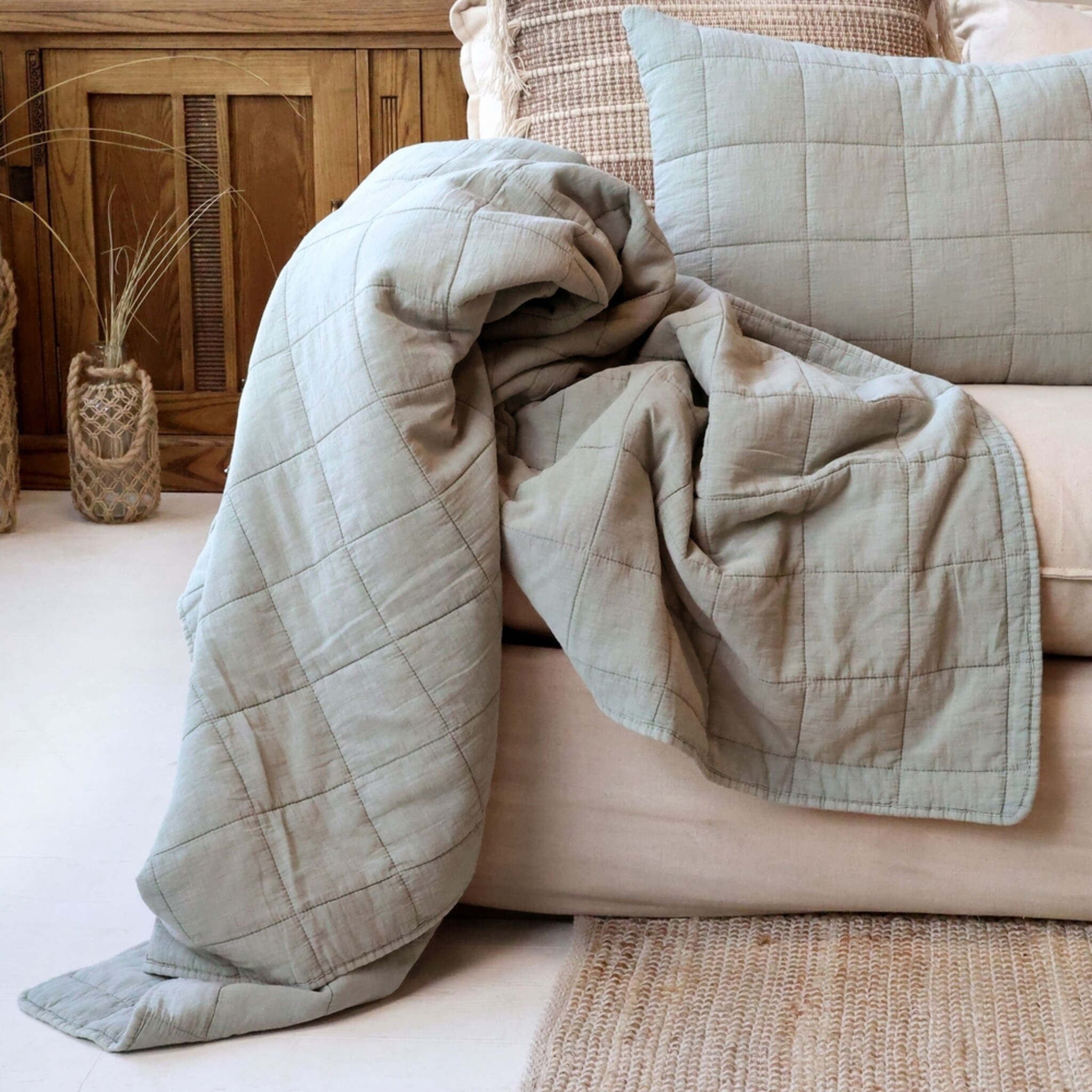 Aix Vintage Quilt, opal 