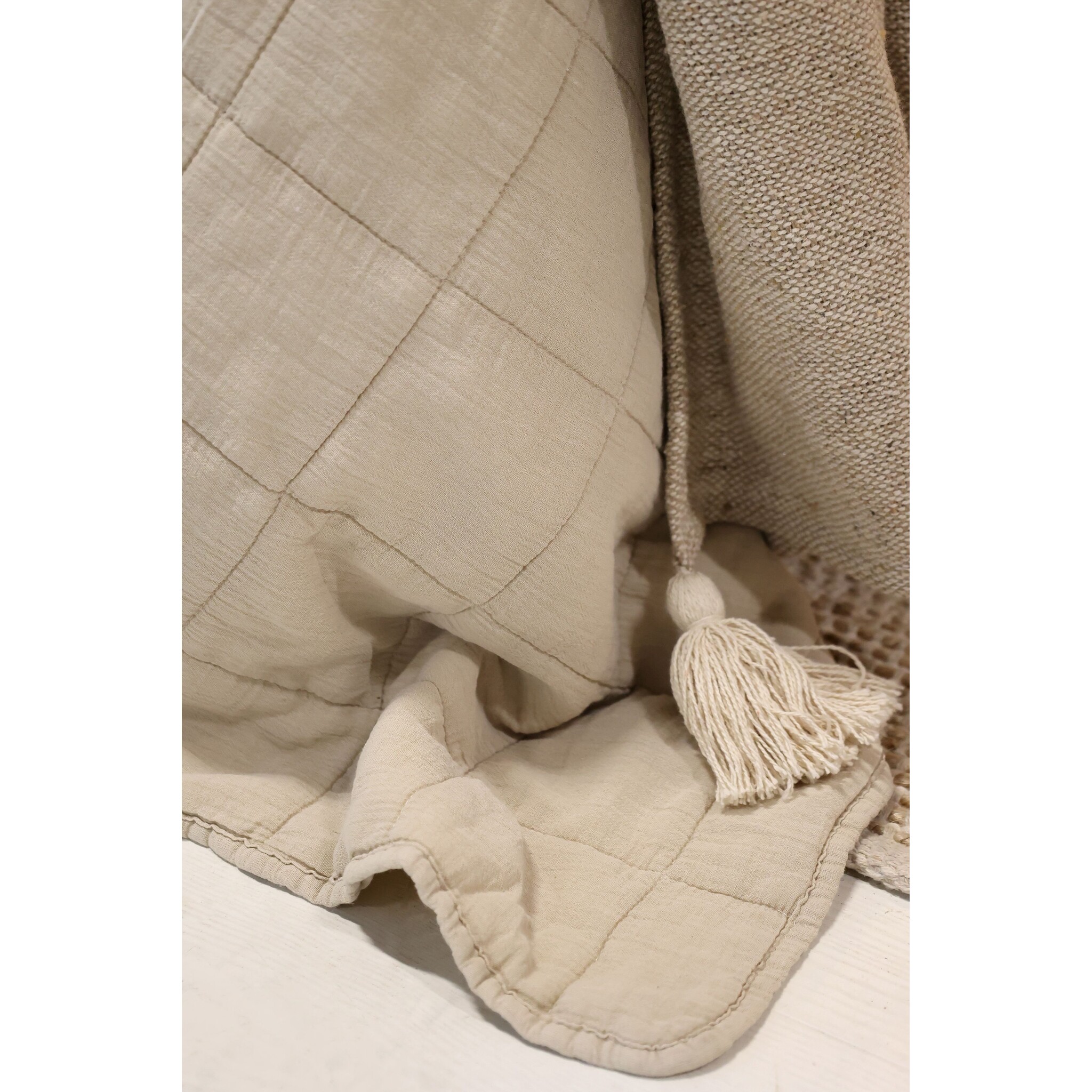 Aix Vintage Quilt Bettdecke, leinen 