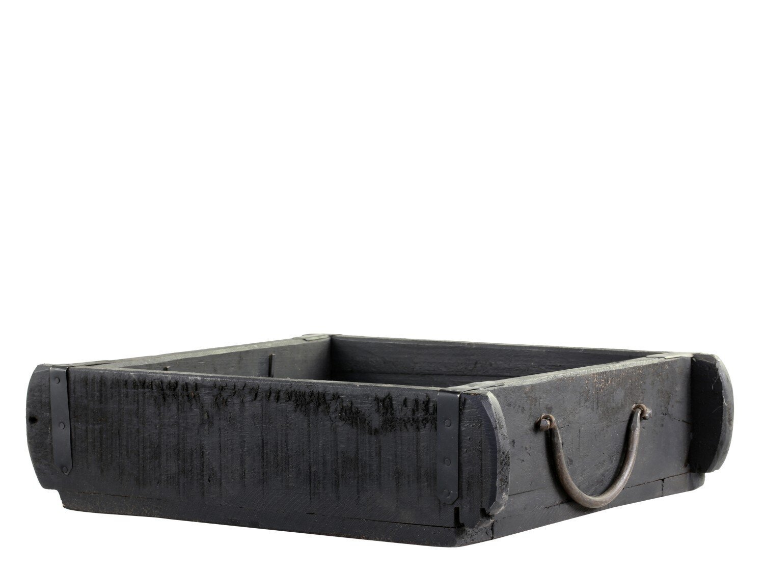 Alte Backsteinform schwarz, schwarz 