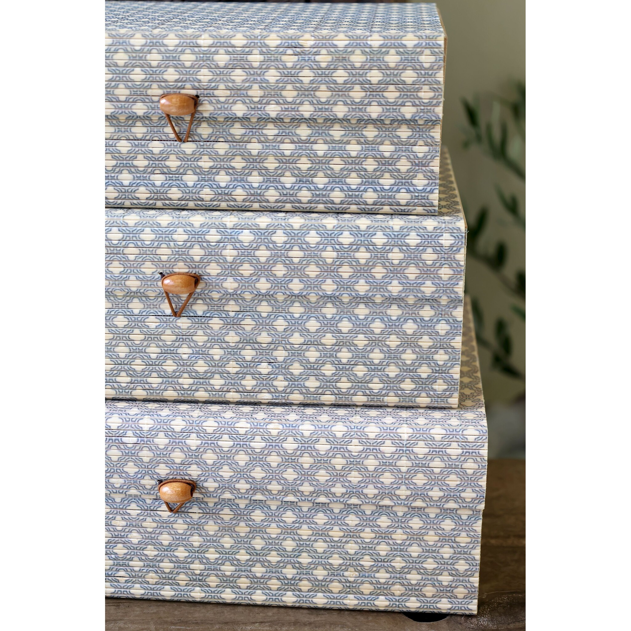 Amilly Schachteln aus Bambus 3er Set, opal max 30 x 20 x 10 cm