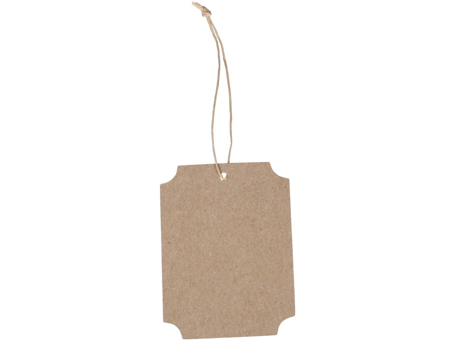 Anhänger mit runden Ecken, natur 