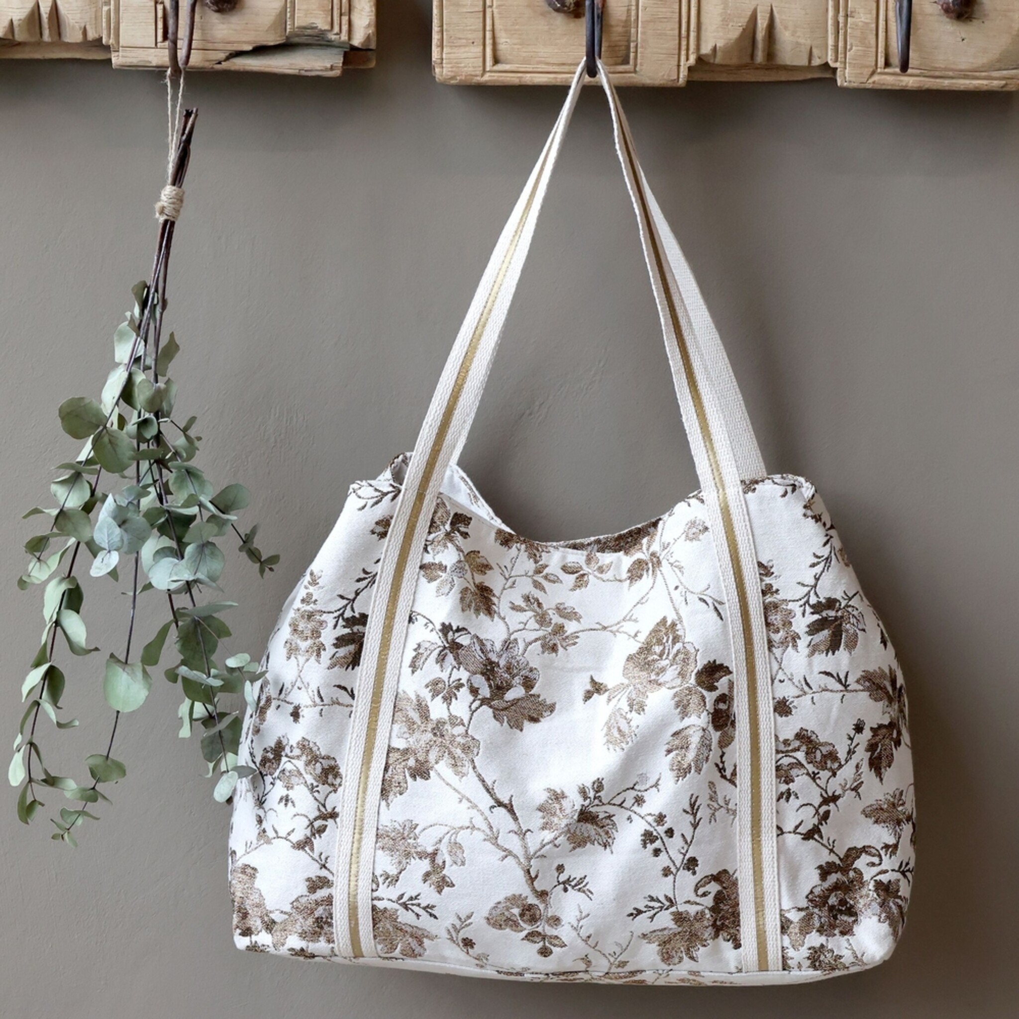 Chic Antique Anniversary Shopper-Tasche, creme 