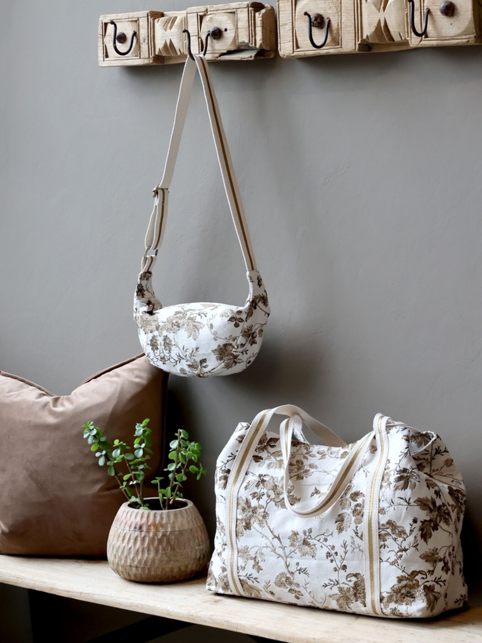 Chic Antique Anniversary Shopper-Tasche, creme 