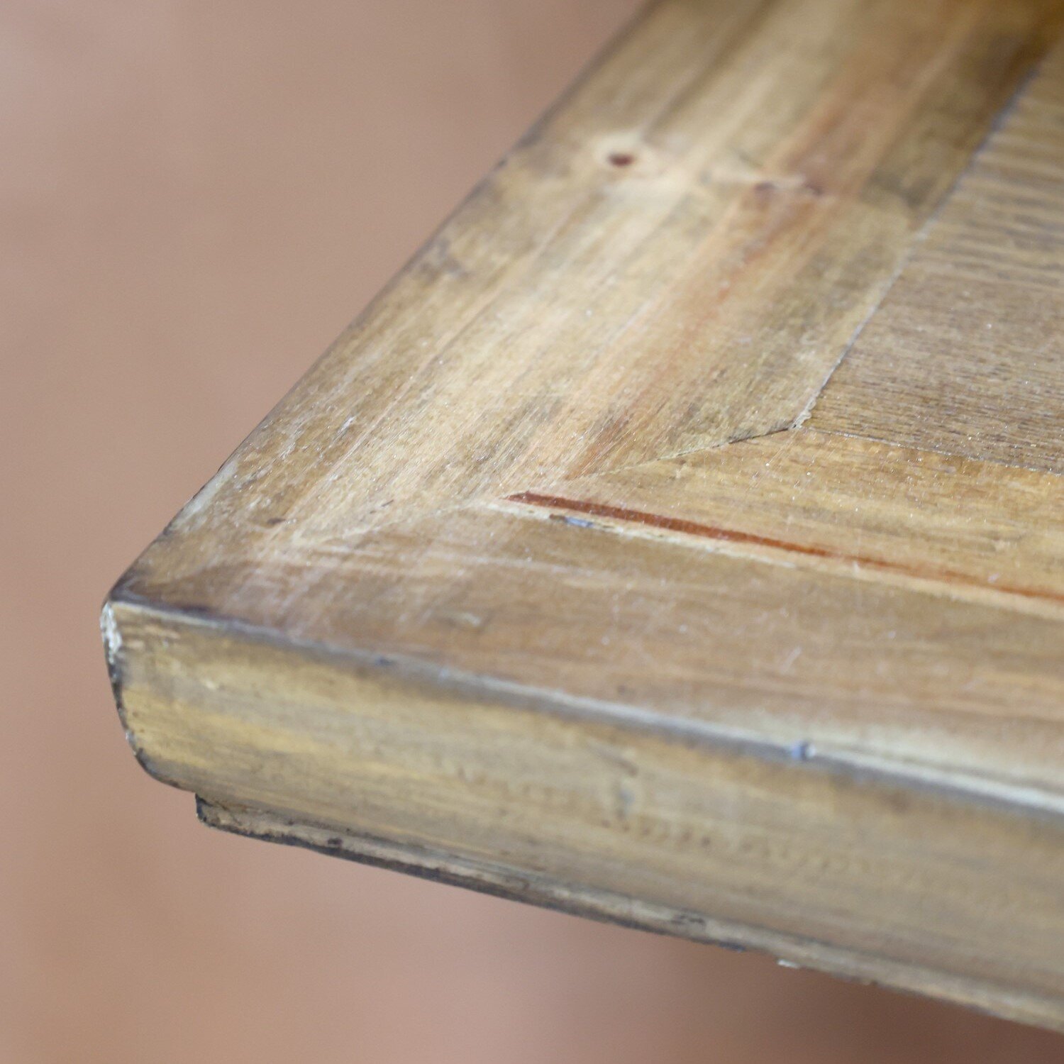 Anrichtetisch mit zwei Schubladen, natur 