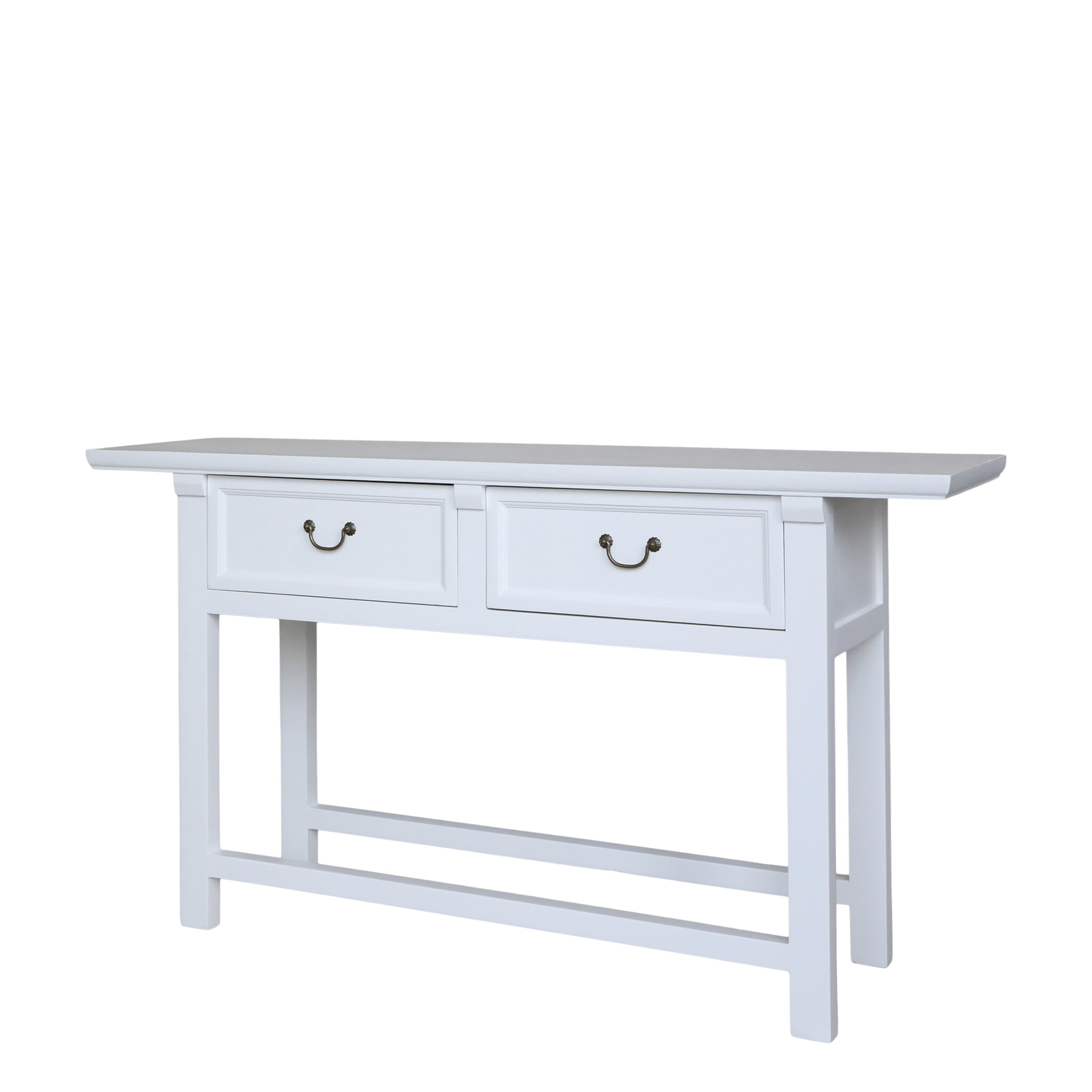 Anrichtetisch mit zwei Schubladen, weiss 