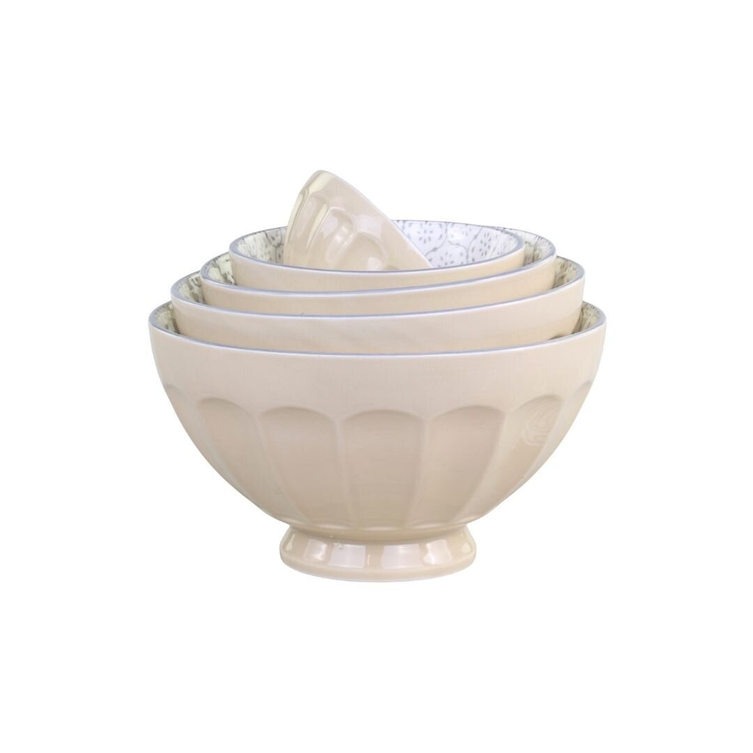 Arés Schüssel 5er-Set, staubig latte 