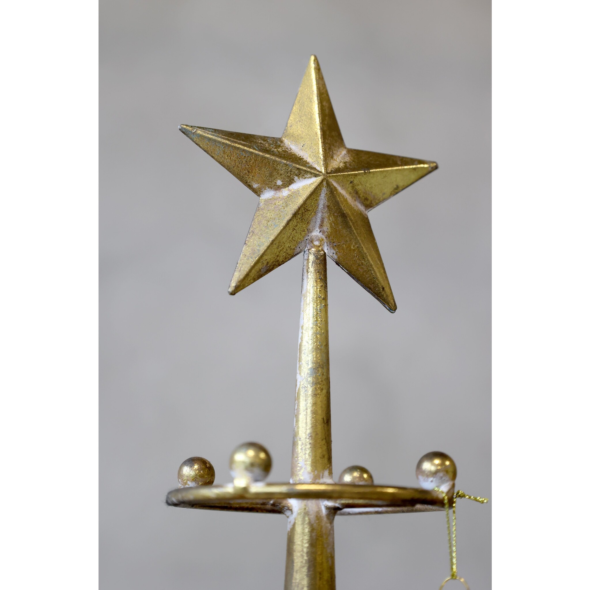 Aufsatz Weihnachtsbaum auf Fuß, bronze