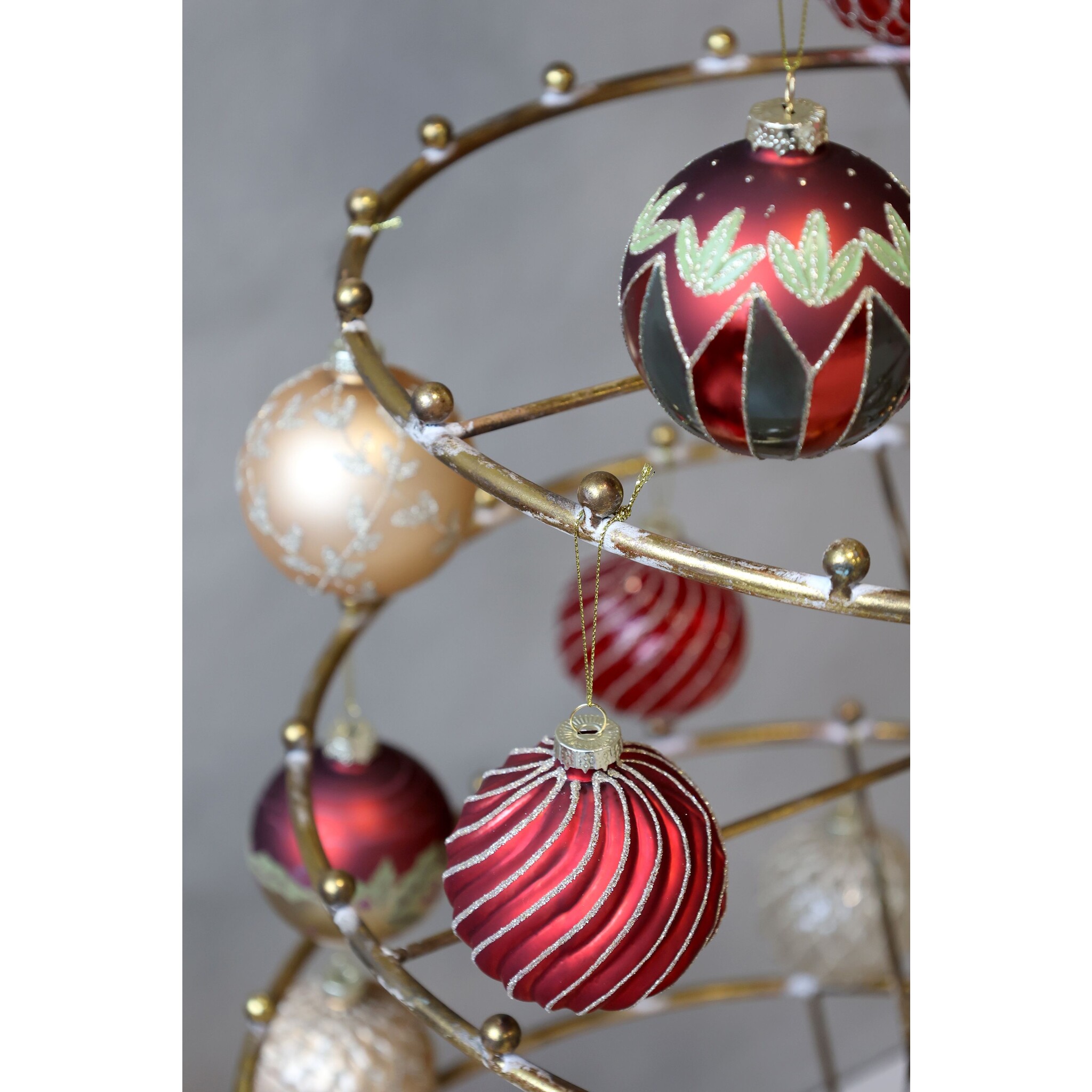 Aufsatz Weihnachtsbaum auf Fuß, bronze