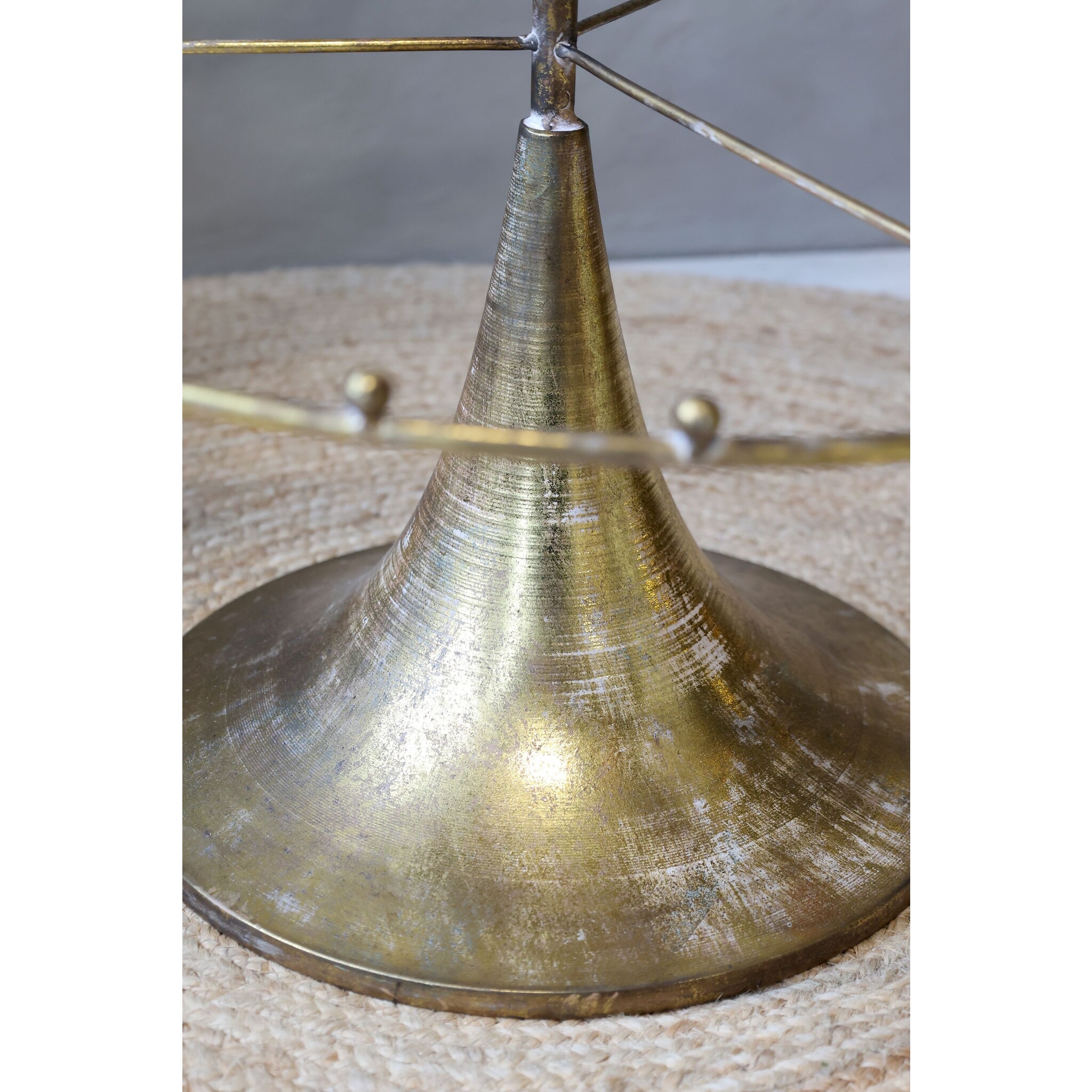 Aufsatz Weihnachtsbaum auf Fuß, bronze