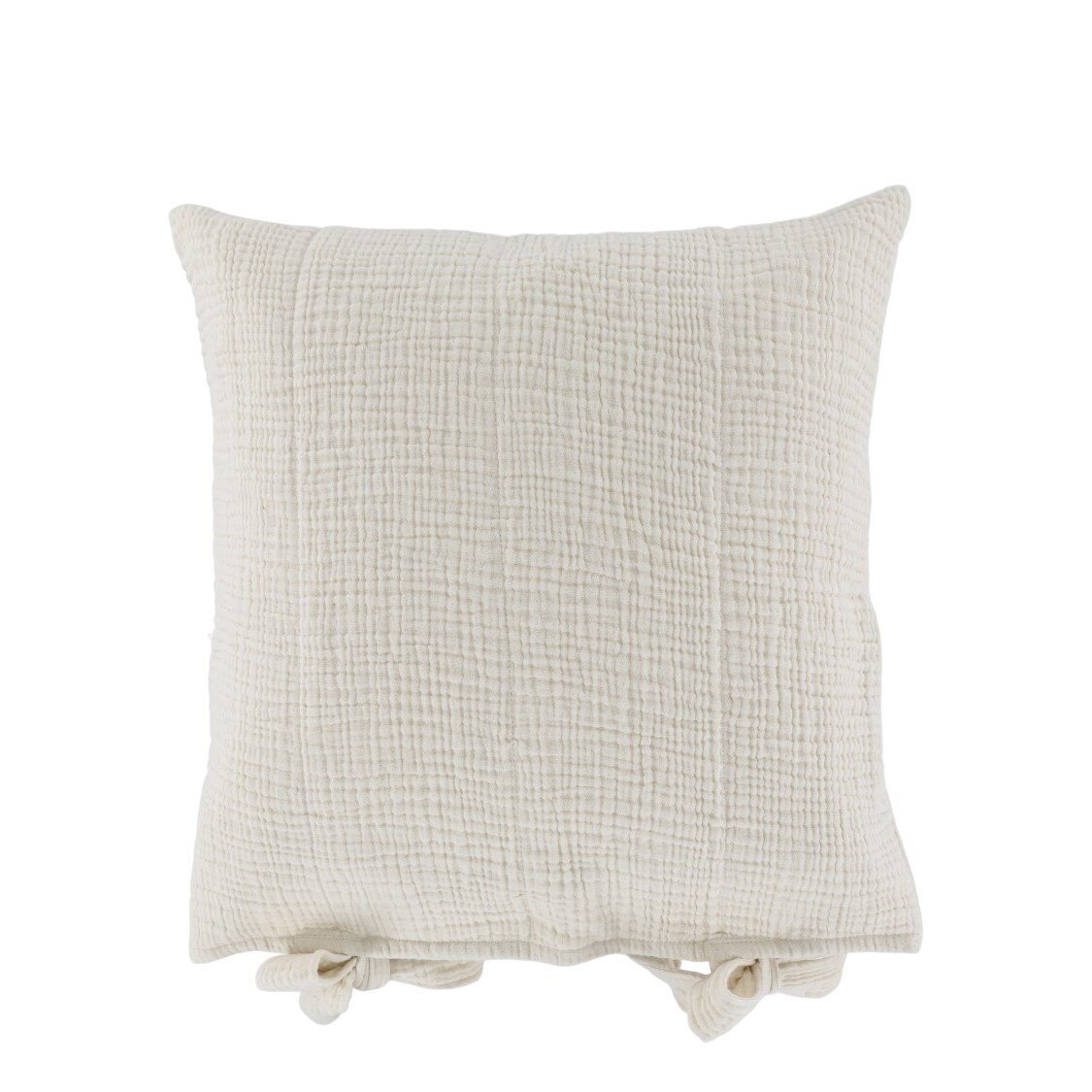 Baumwoll Kissenbezug mit Mustern, creme 