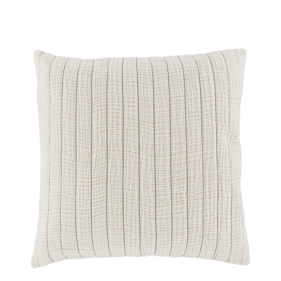 Baumwoll Kissenbezug mit Mustern, creme 