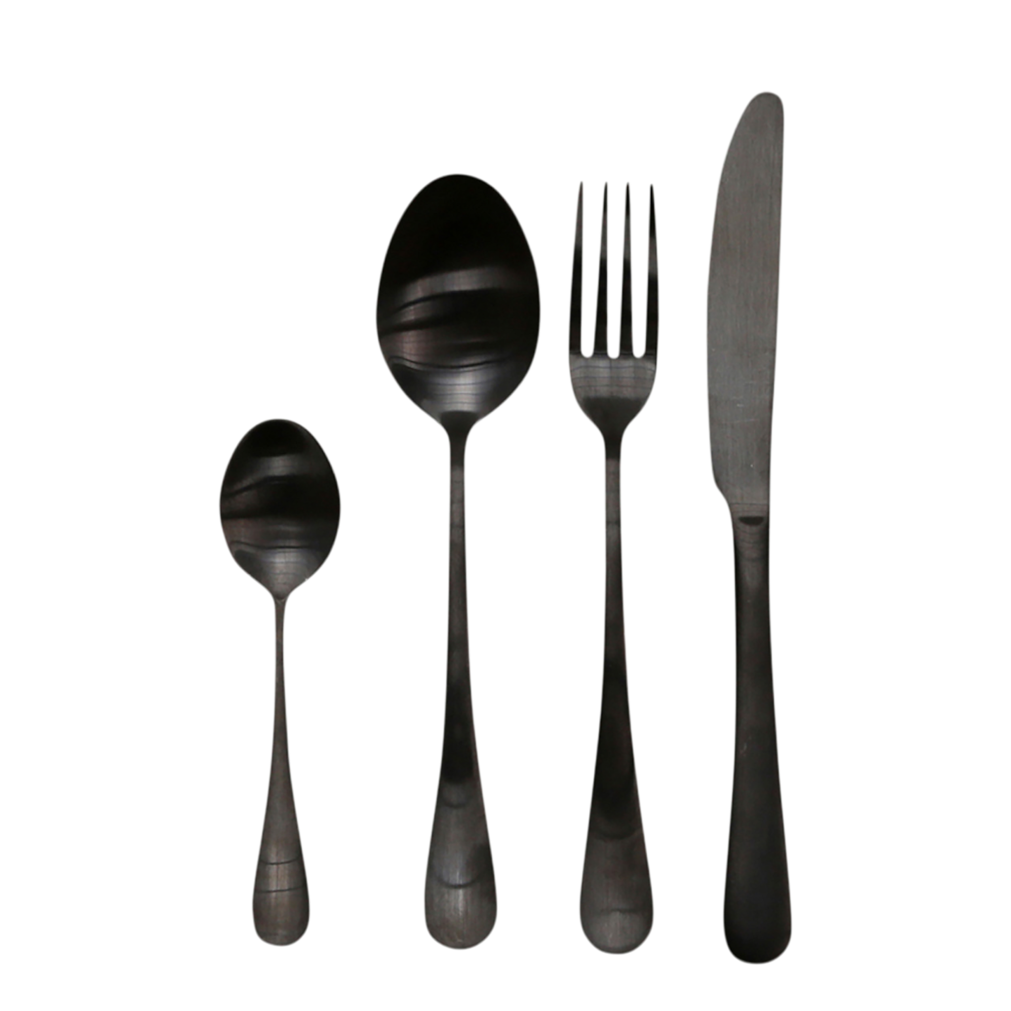 Chic Antique Besteck Nordique Set, schwarz 