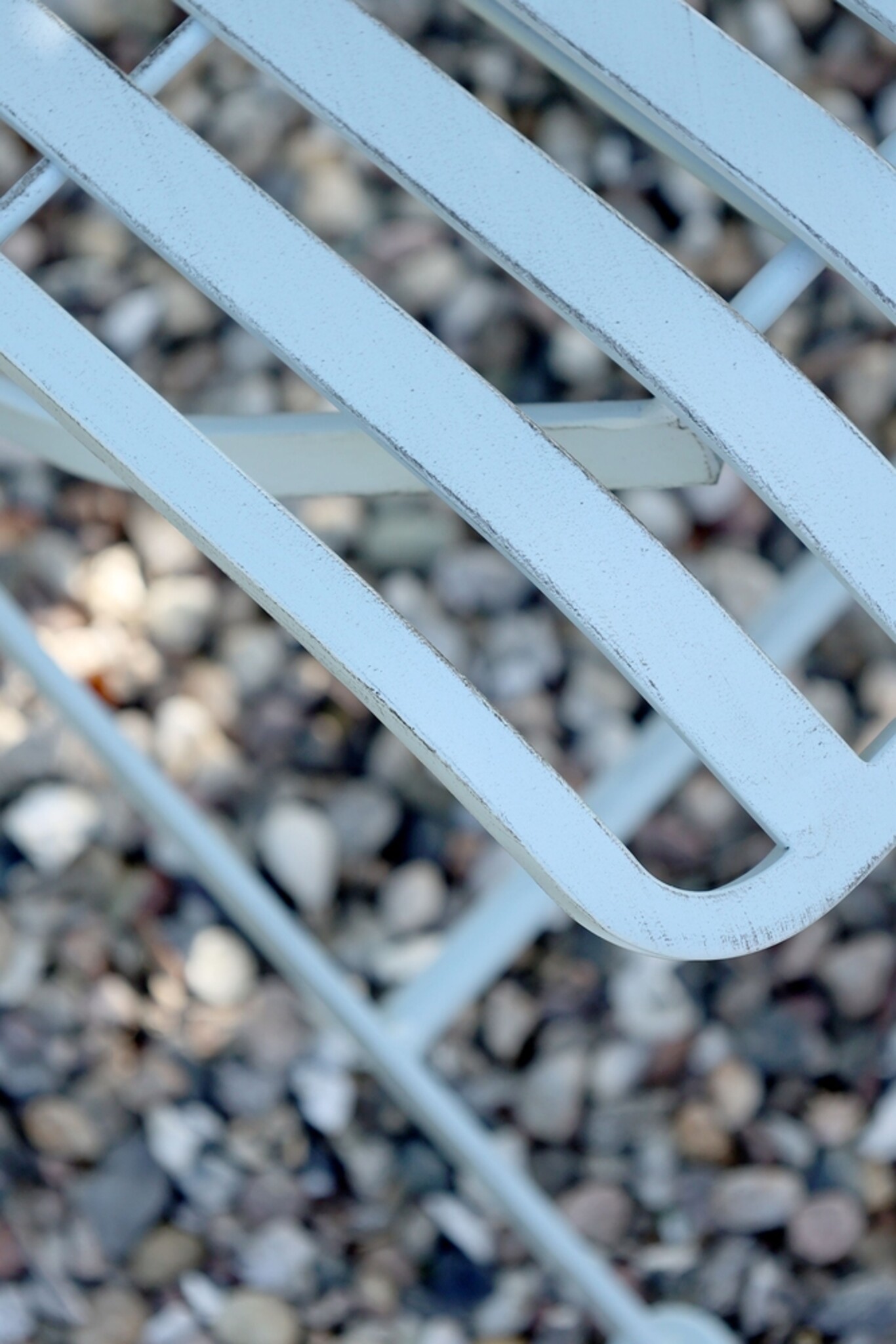 Chic Antique Bistrotisch Set Sky Blue, sky blue 