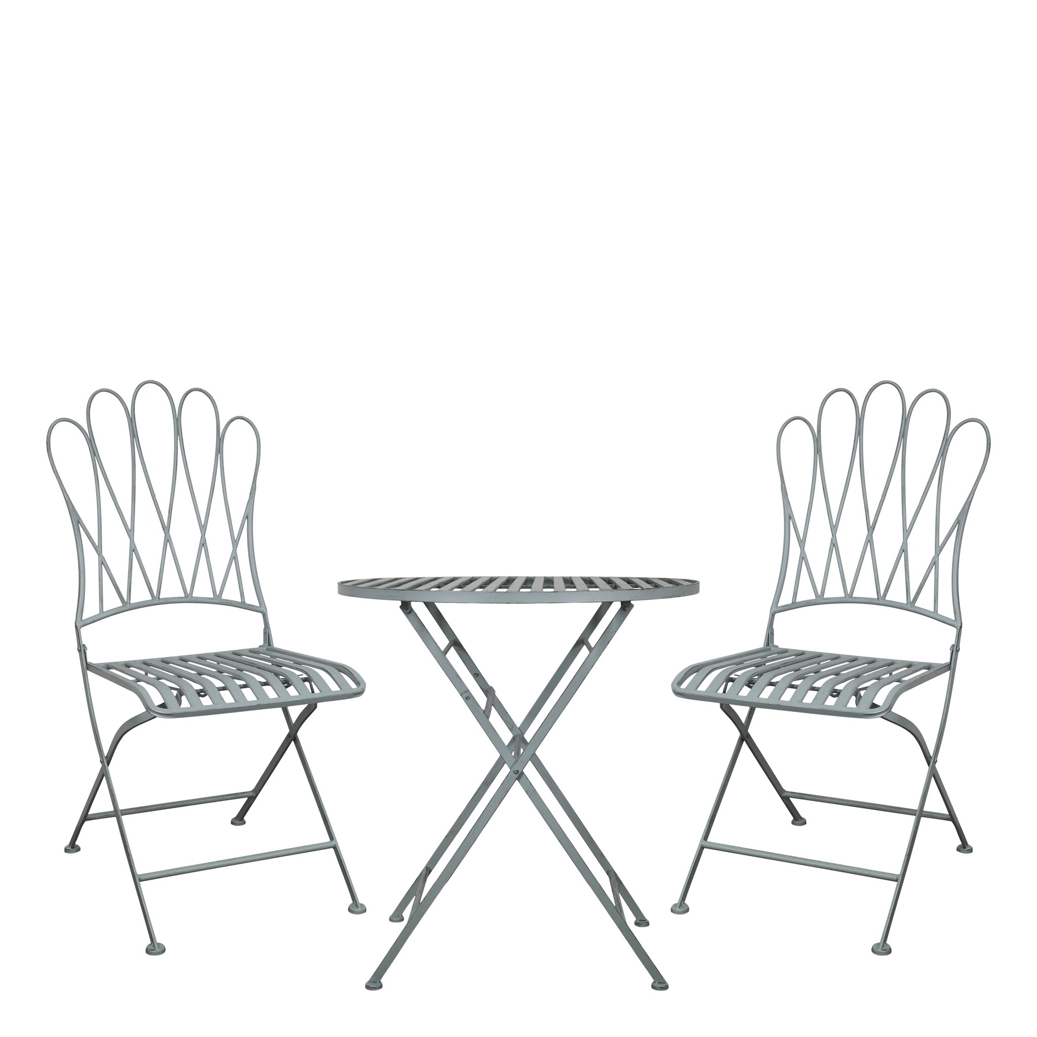 Chic Antique Bistrotisch Set Sky Blue, sky blue 