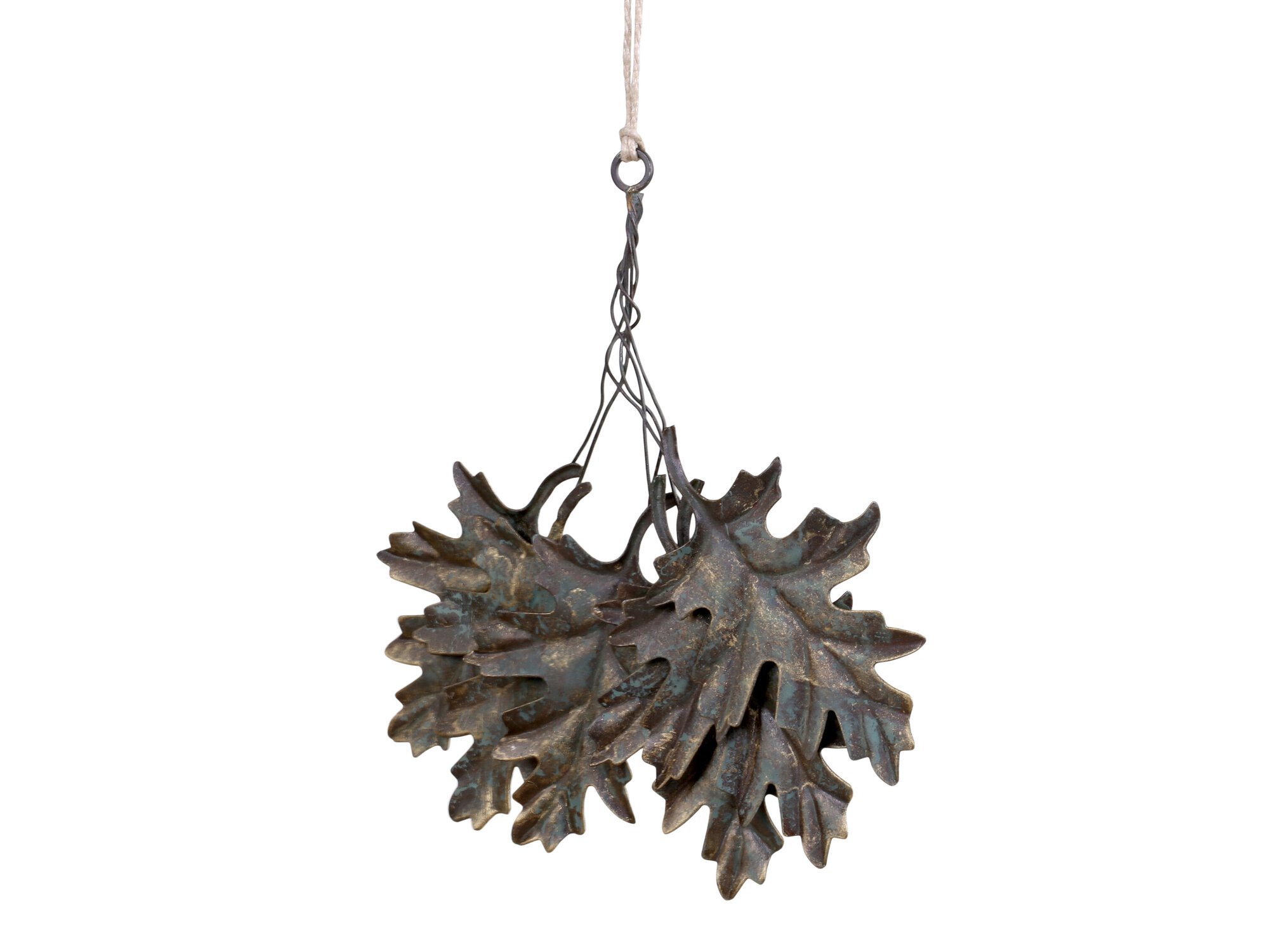 Blätter aus Eisen im Bund, antique messing 