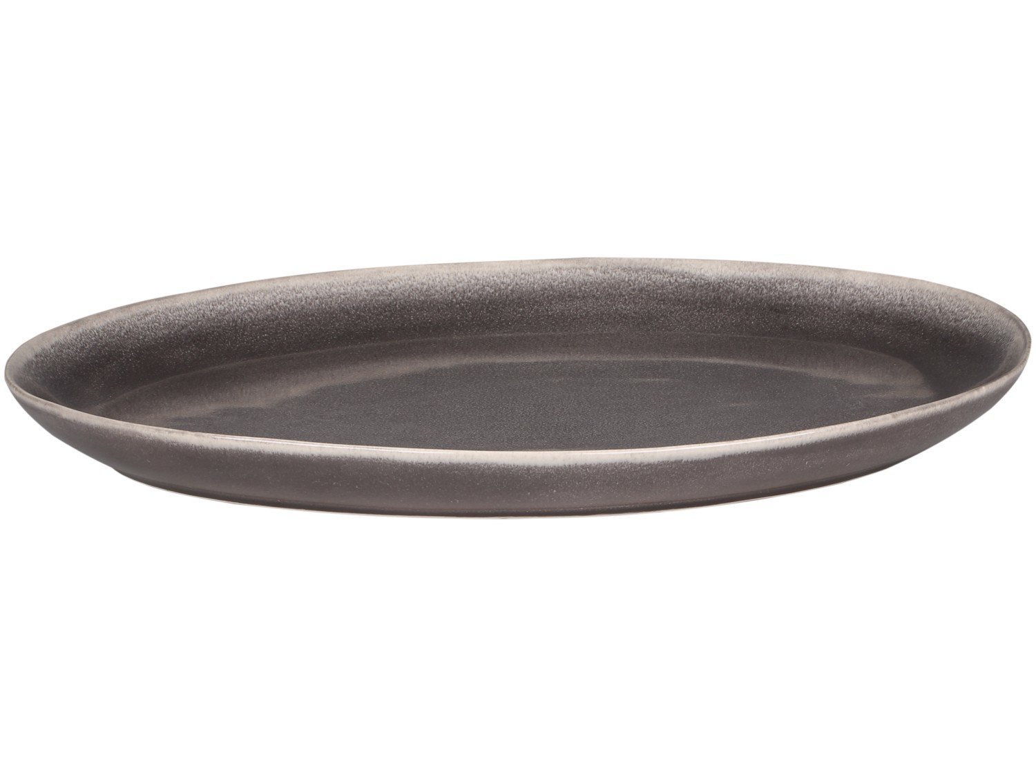 Chic Antique Calais Tablett oval, kohle H3,5/L36/B27 cm kohle