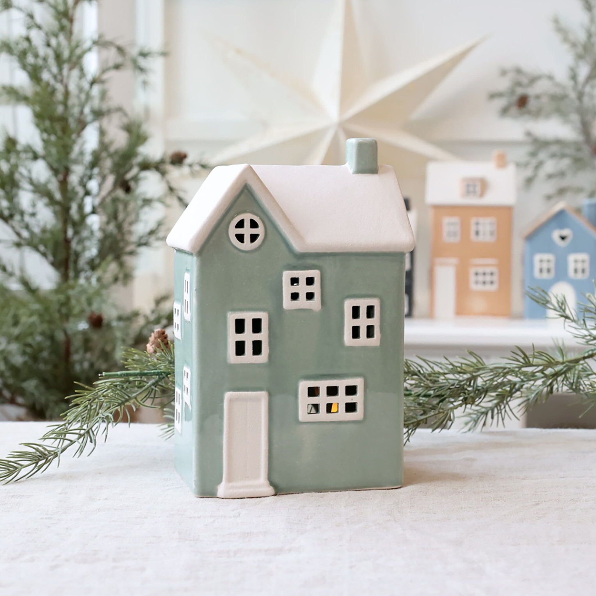 Chamonix Lichthaus 4 für Teelicht, verte, verte 