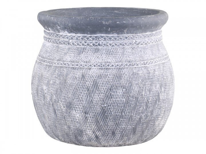 Cholet Topf, antik schwarz H19, Ø 21,5 cm