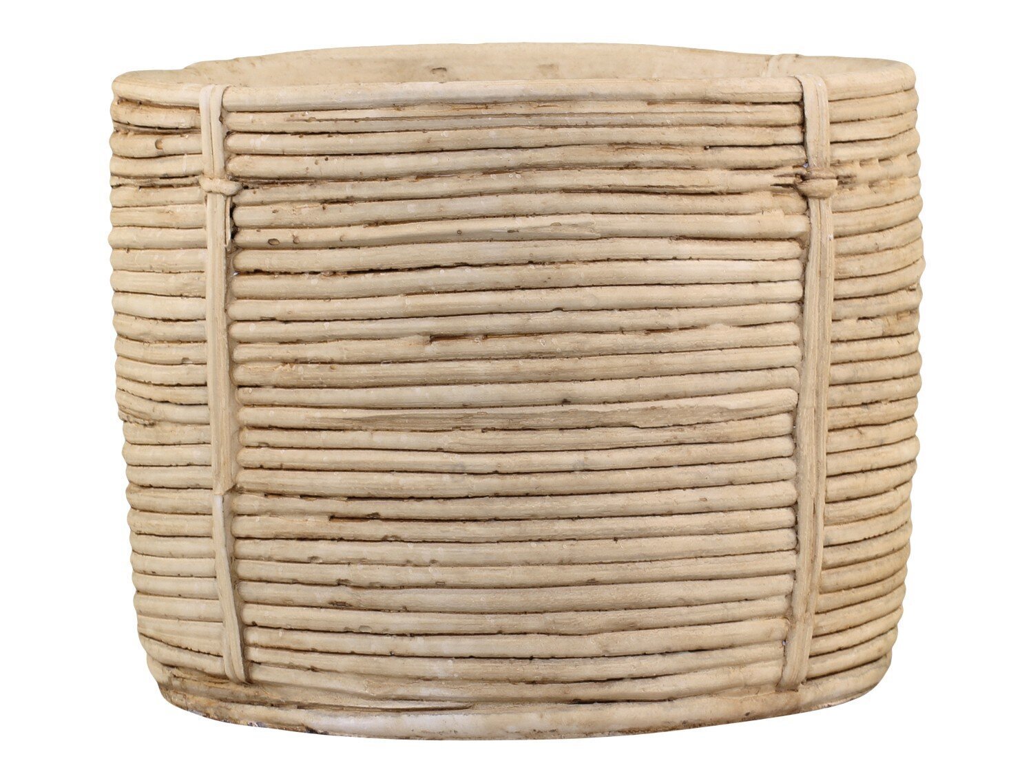 Corte Übertopf mit Streben Muster, antik natur H24/Ø34 cm