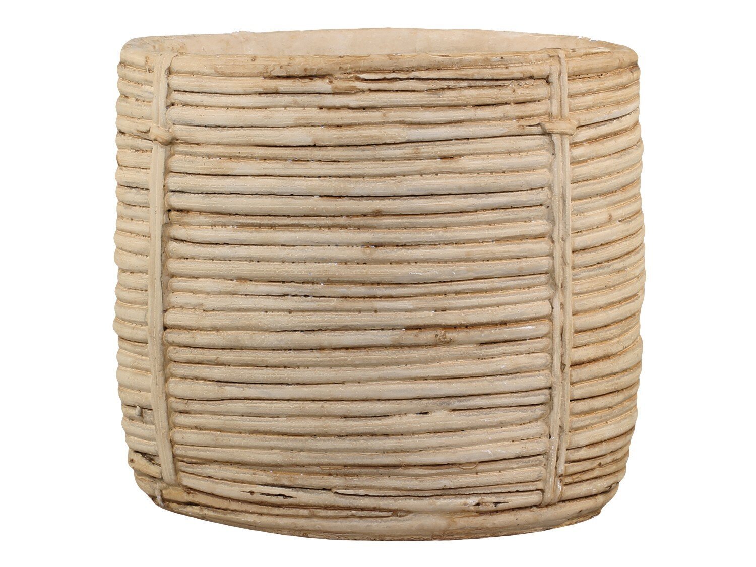 Corte Übertopf mit Streben Muster, antik natur H19/Ø21 cm