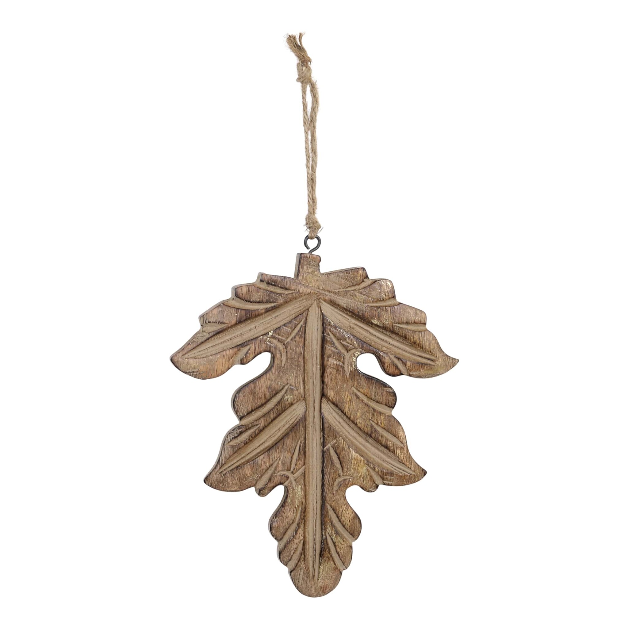 Deko Blatt Aufhänger, antique natur Höhe 20, Länge: 16,5, Breite: 1,5 cm