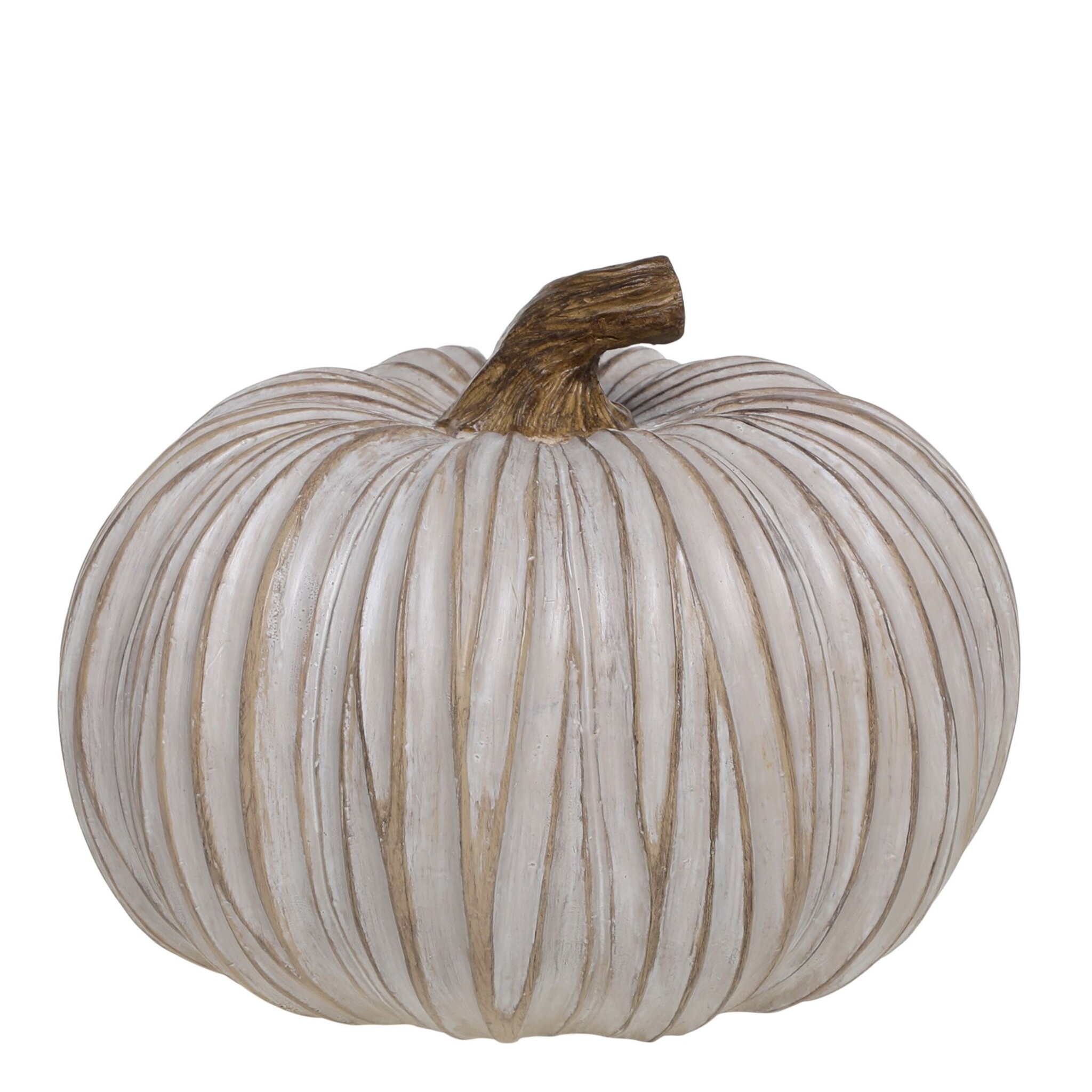 Deko Kürbis, antique latte Höhe 15, Ø 20 cm