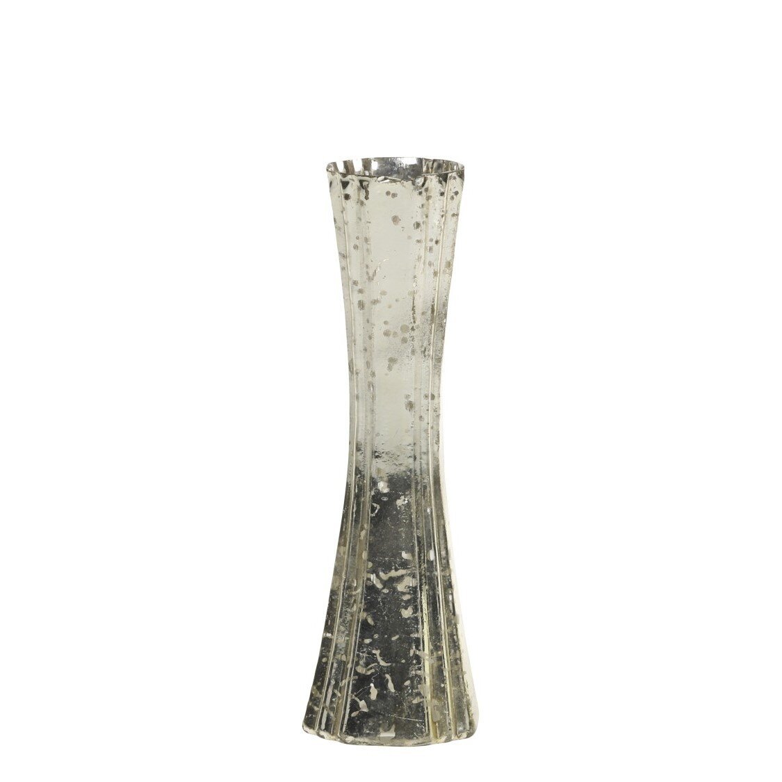 Deko Vase, bauernsilber 14 x 4 cm
