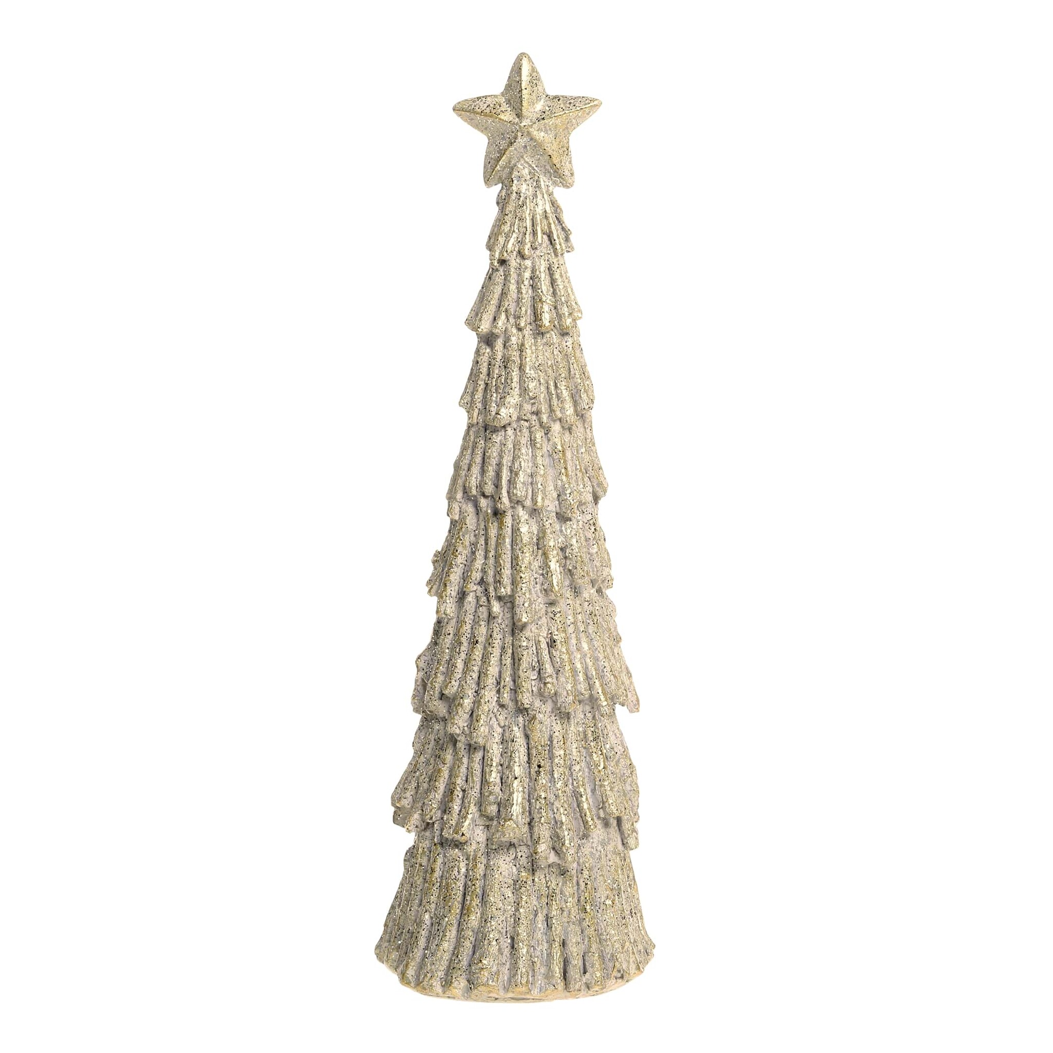 Deko Weihnachtsbaum mit Glitzer, verte Höhe 28,5, Ø 9 cm