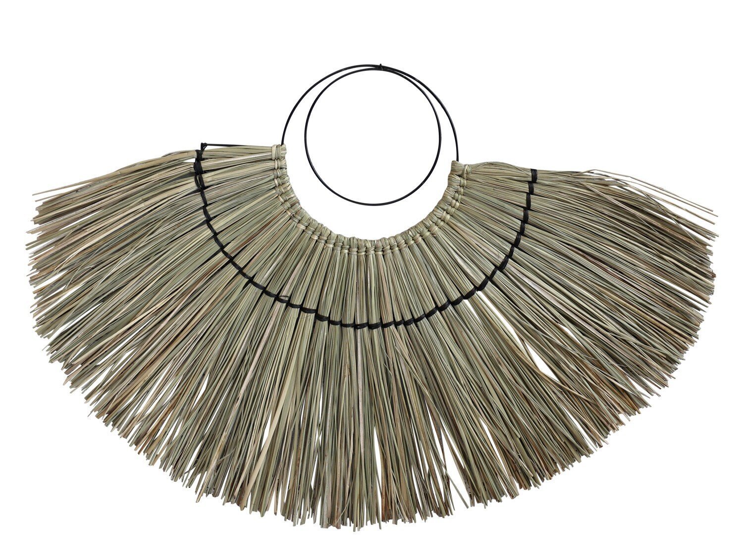 Dekofächer aus Seegras, natur H58/L82 cm