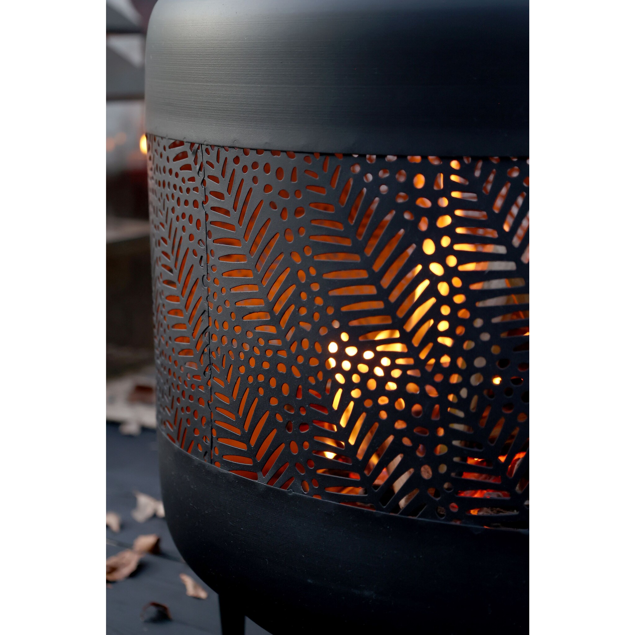 Eisen Feuerstelle, schwarz 