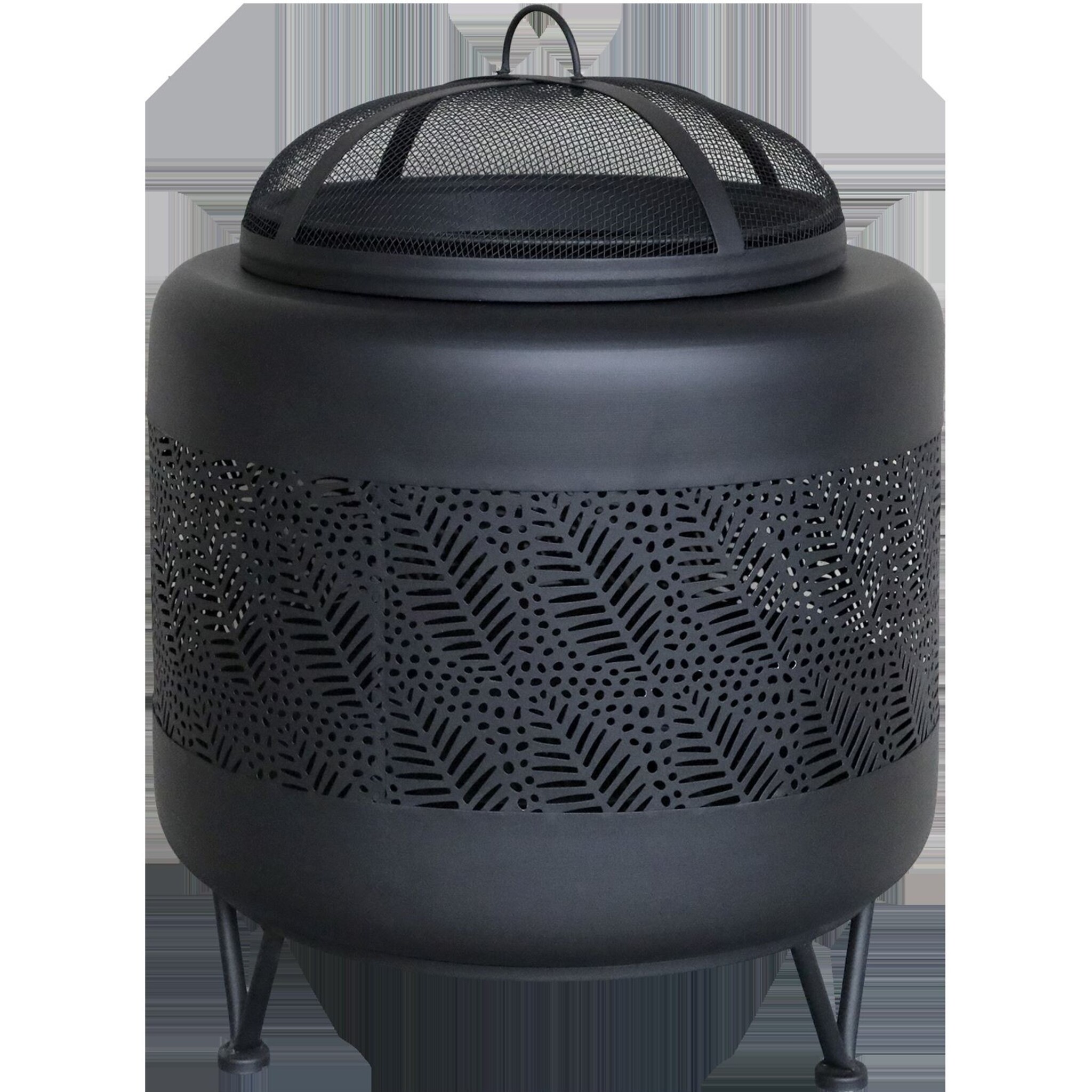 Eisen Feuerstelle, schwarz 