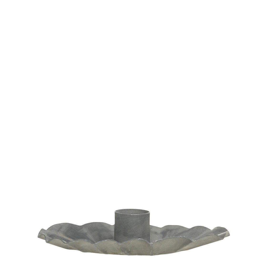 Eisen Kerzenständer für Spitzkerzen, antique zink 