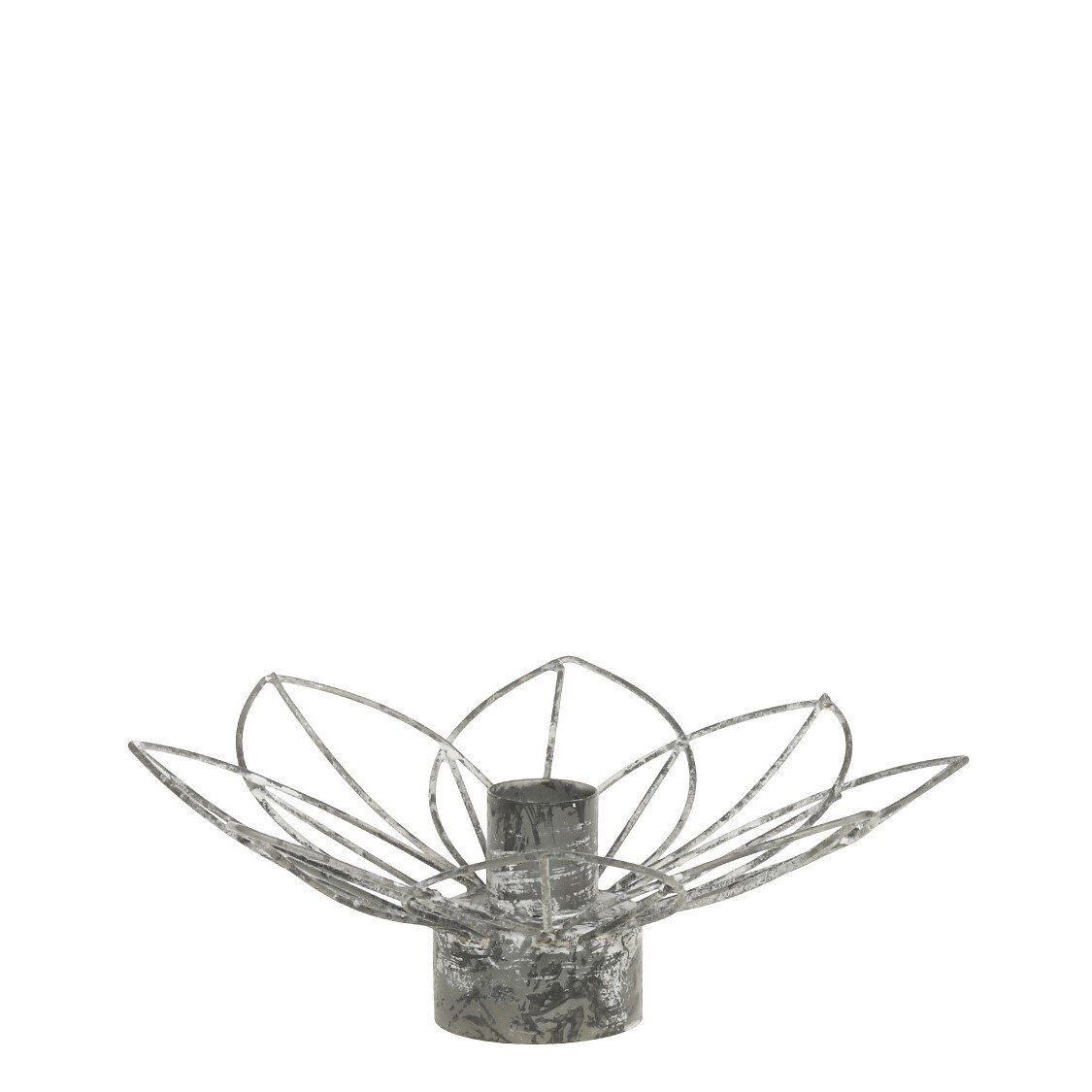 Eisen Kerzenständer in Blumenform,  