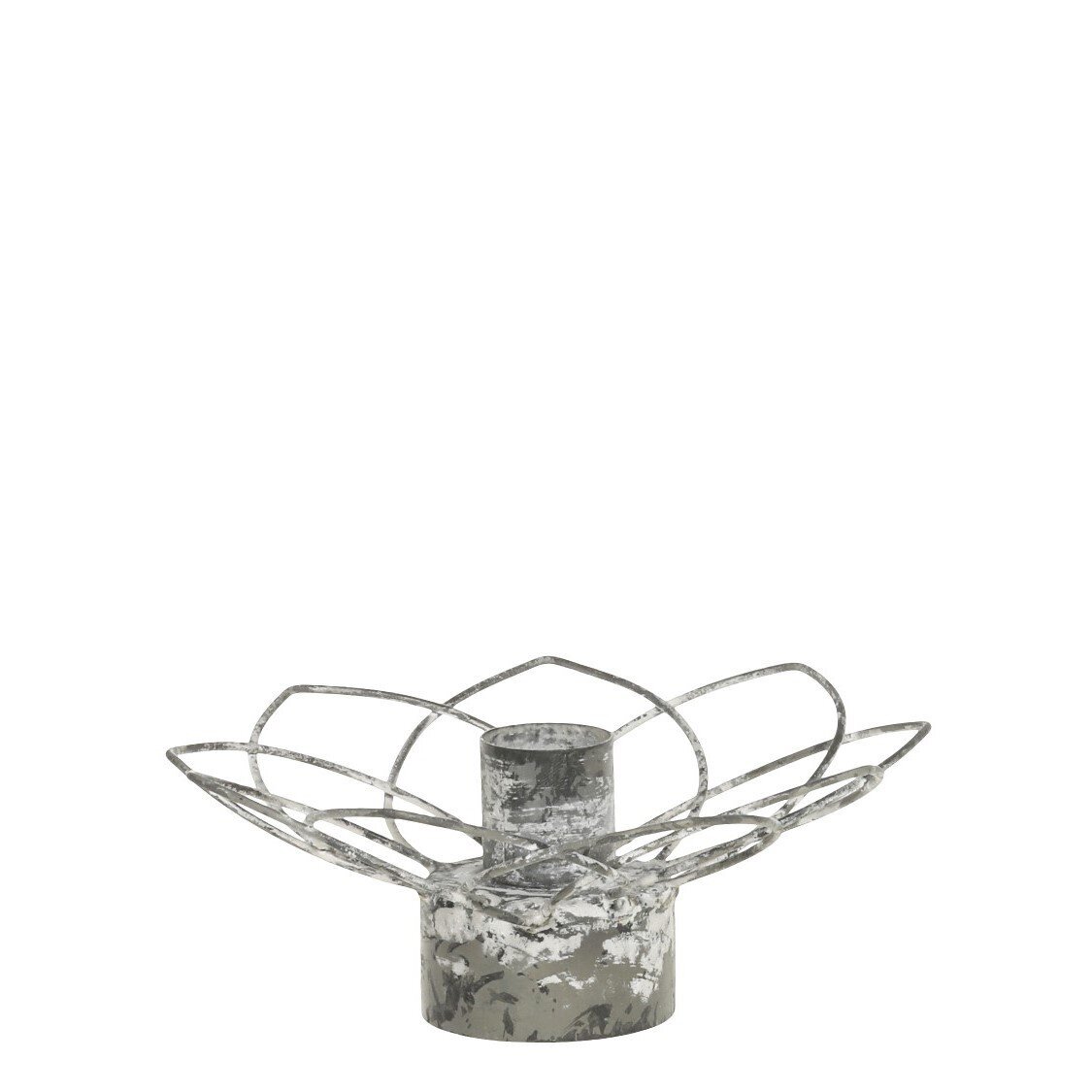 Eisen Kerzenständer in Blumenform,  