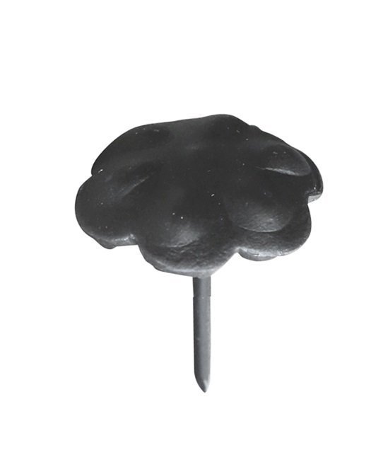 Chic Antique Eisen Nagel Blume, antik kohle L4/D3 cm