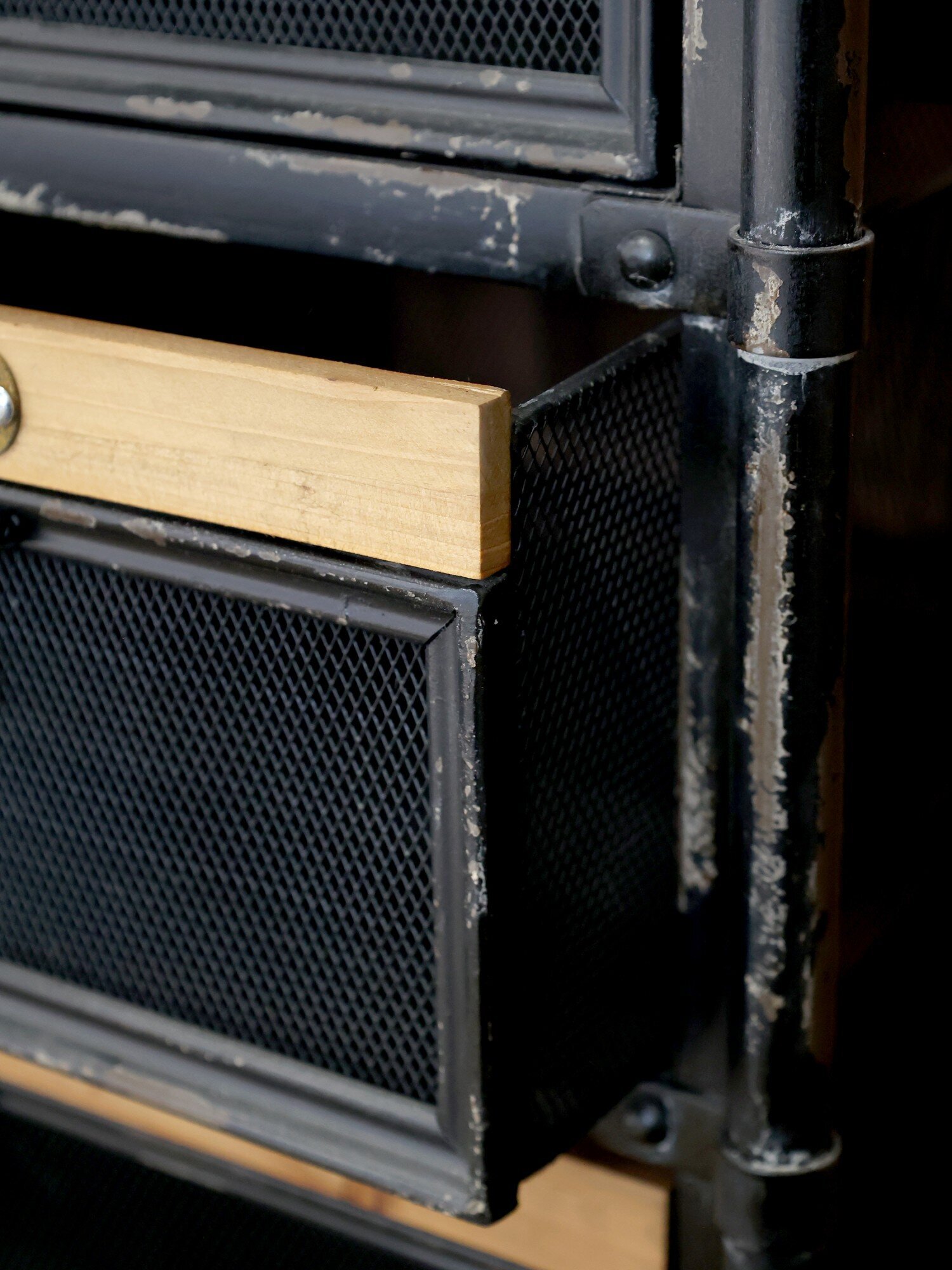 Factory Kommode, Industrial Design, schwarz 