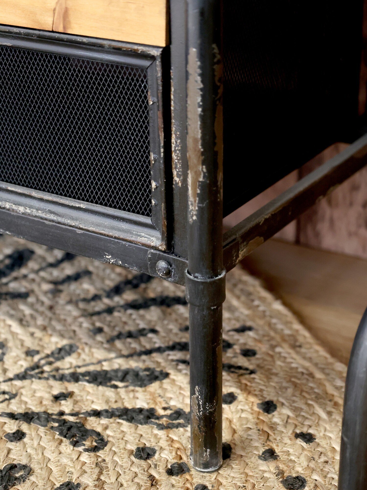 Factory Kommode, Industrial Design, schwarz 