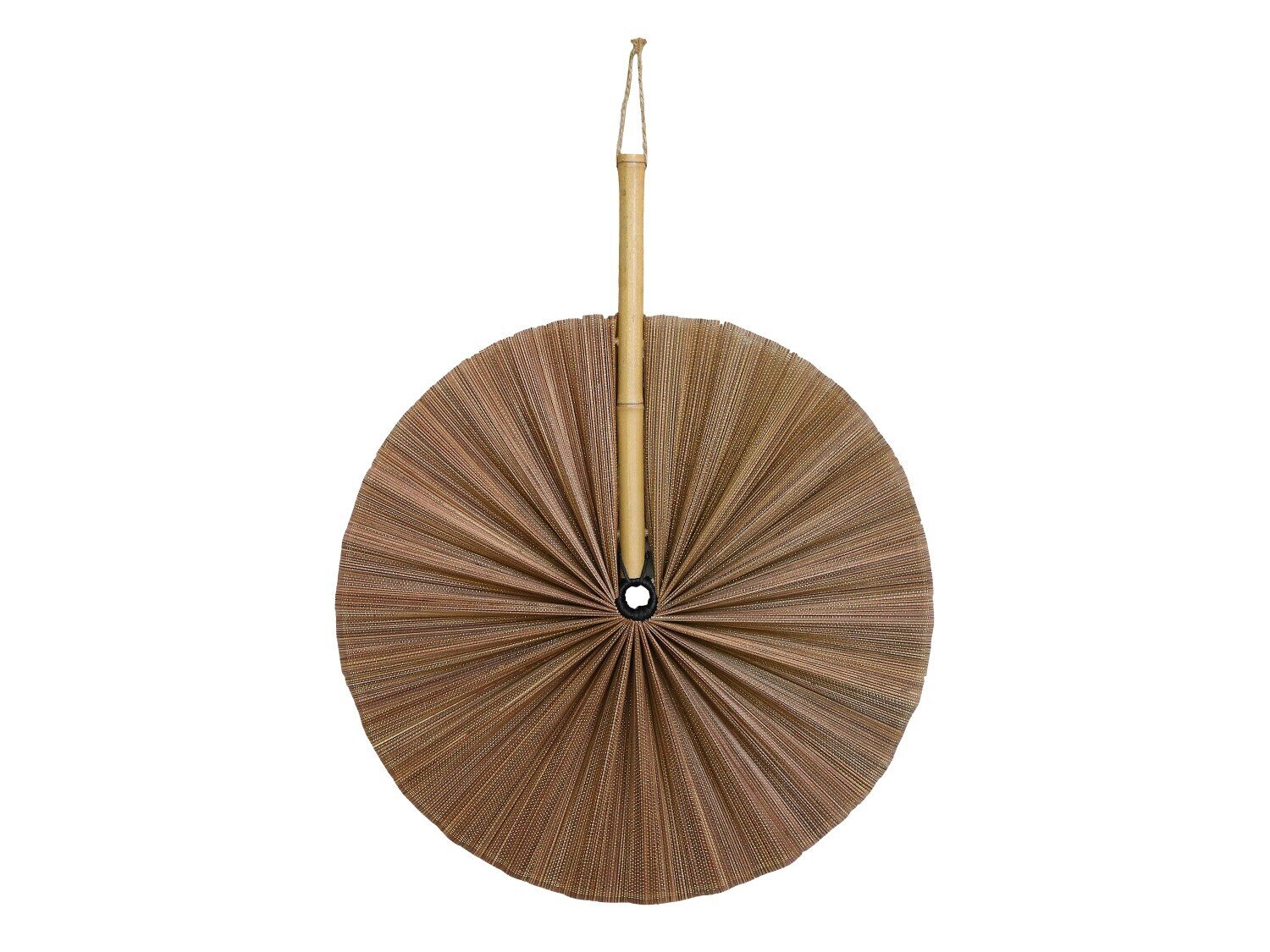 Fächer Bambus Wanddekoration, karamel H53 x Ø42 cm